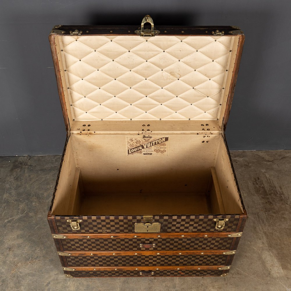 Mid 20th Century Louis Vuitton Vintage Classic Monogram Travel Trunks Set  of 2