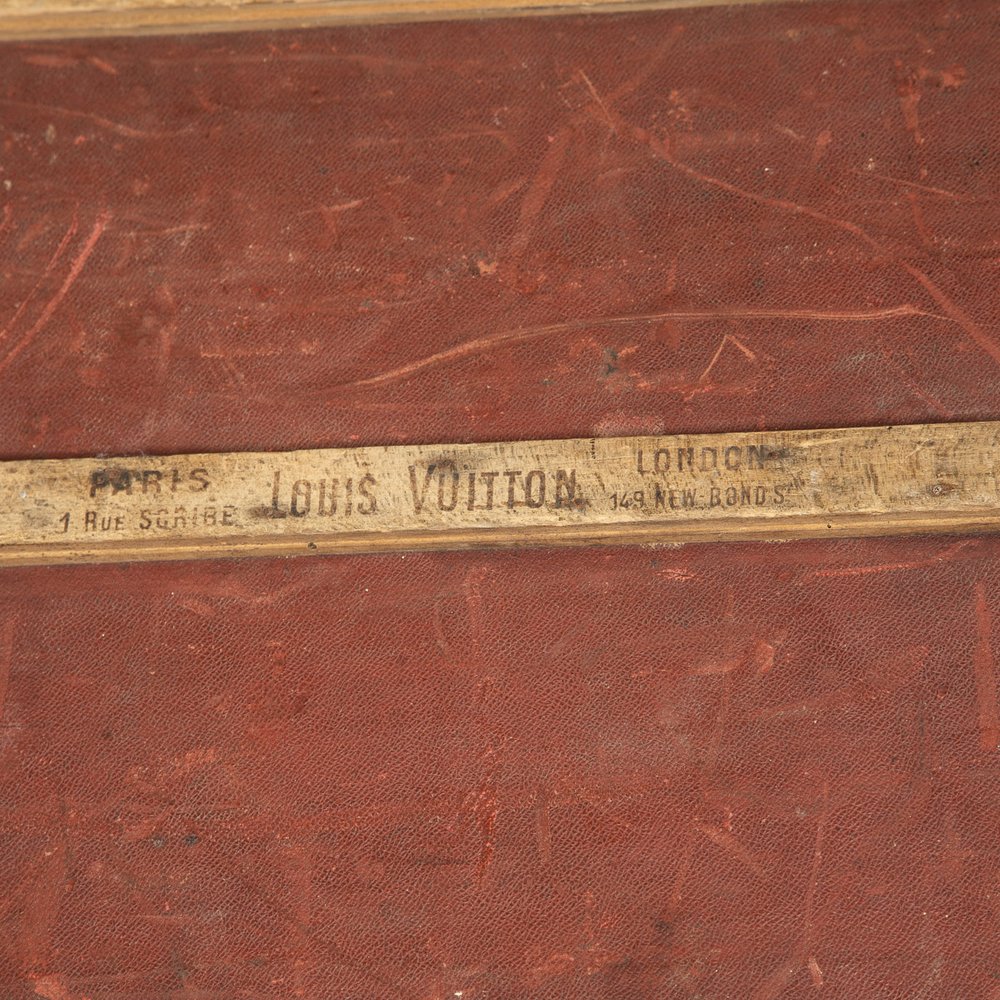 ANTIQUE 20thC LOUIS VUITTON CUSTOMISED COCKTAIL BAR & HUMIDOR TRUNK c.1920  — Pushkin Antiques