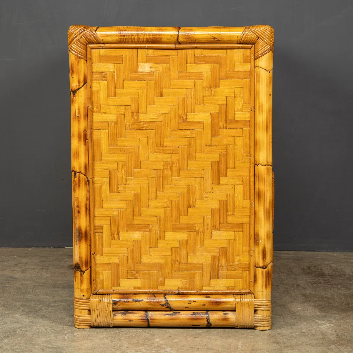 STYLISH 20thC FRENCH CHEST OF DRAWERS IN BAMBOO c.1970 - 05.jpg