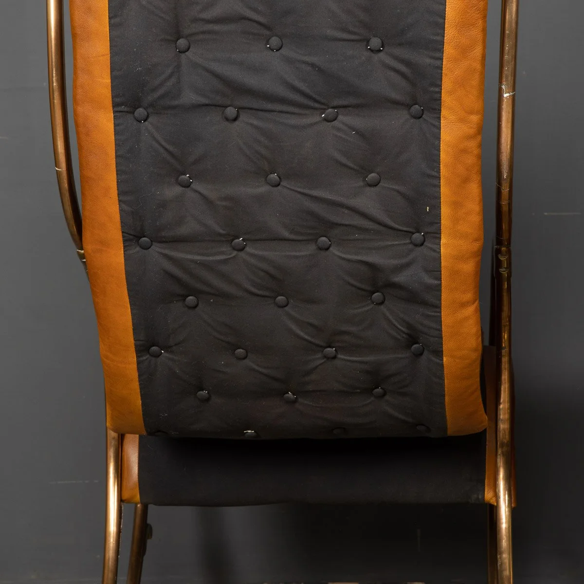 MID 20thC BRITISH MADE PAIR OF LEATHER ROCKING CHAIRS c.1950 - 24.jpg