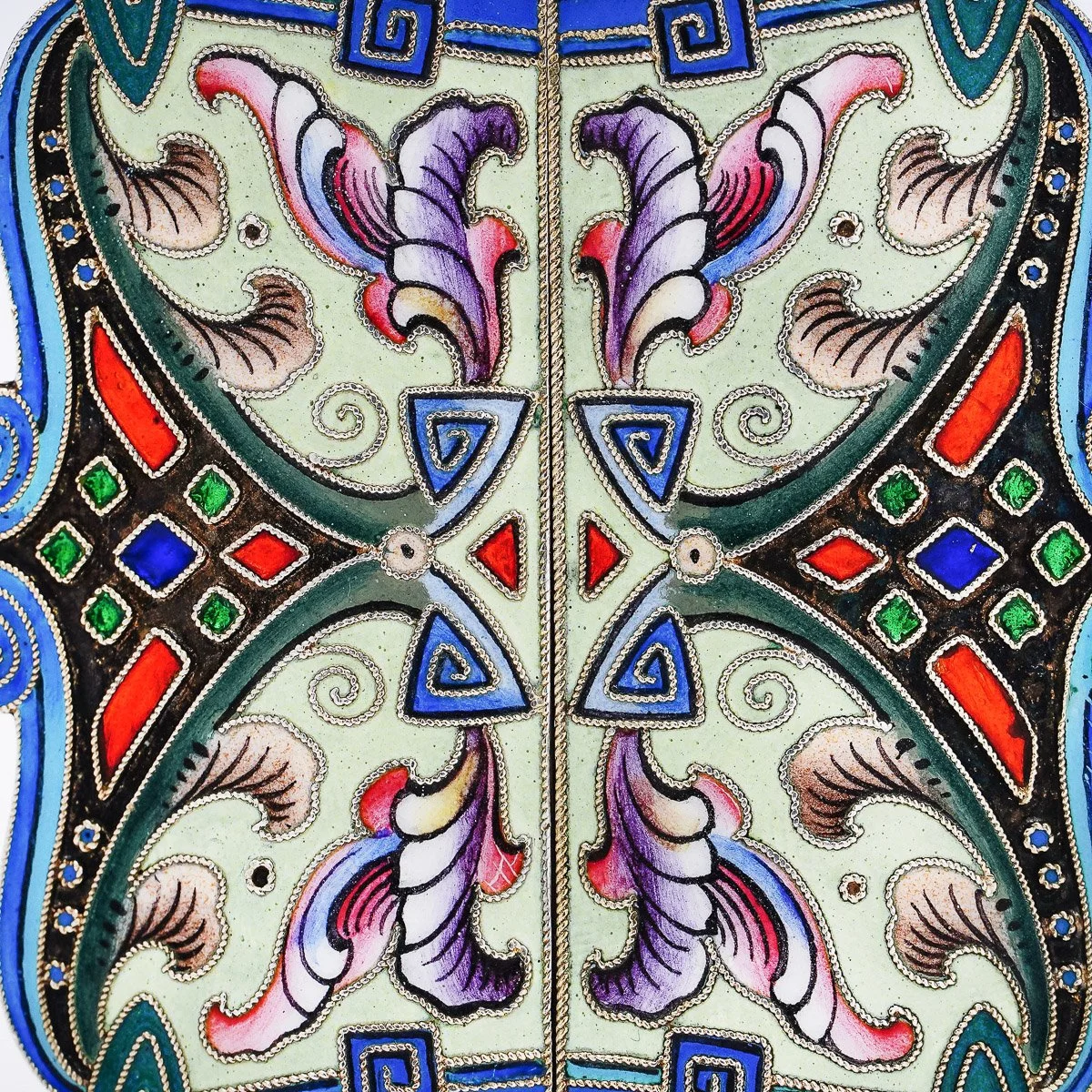 ANTIQUE 20thC RUSSIAN SOLID SILVER & ENAMEL BELT BUCKLE, 6 ARTEL c.1900 - 06.jpg