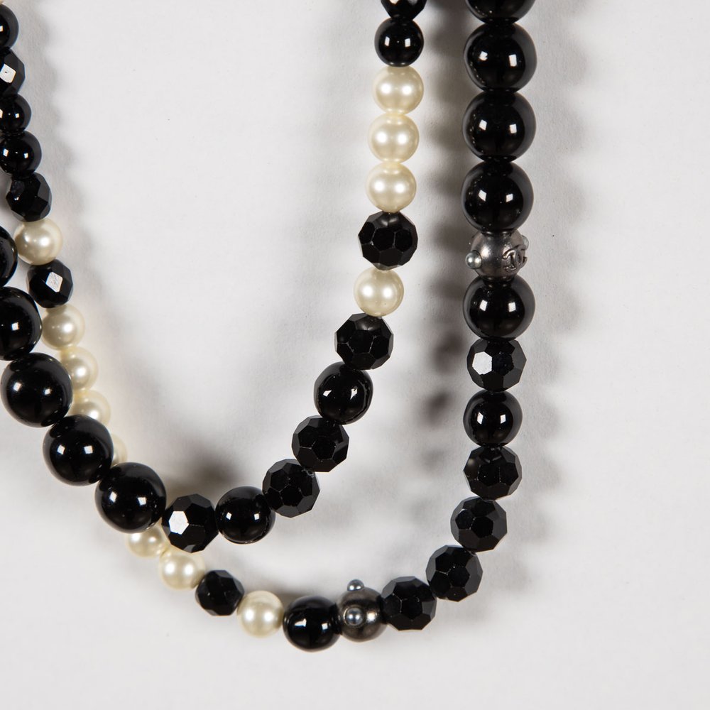 Vintage Black Chanel Necklace — 33 Jewels at El Paseo