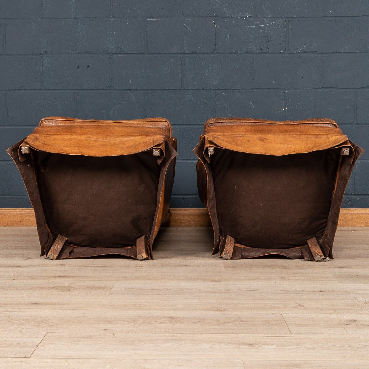 Pushkin Antiques - LATE 20th CENTURY PAIR OF DUTCH LEATHER CLUB CHAIRS - 009.jpg