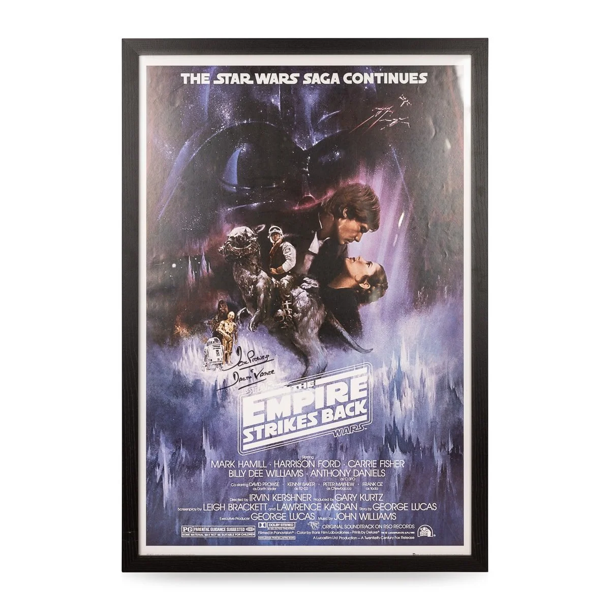 SET OF THREE SIGNED STAR WARS POSTERS BY DAVID PROWSE (DARTH VADER