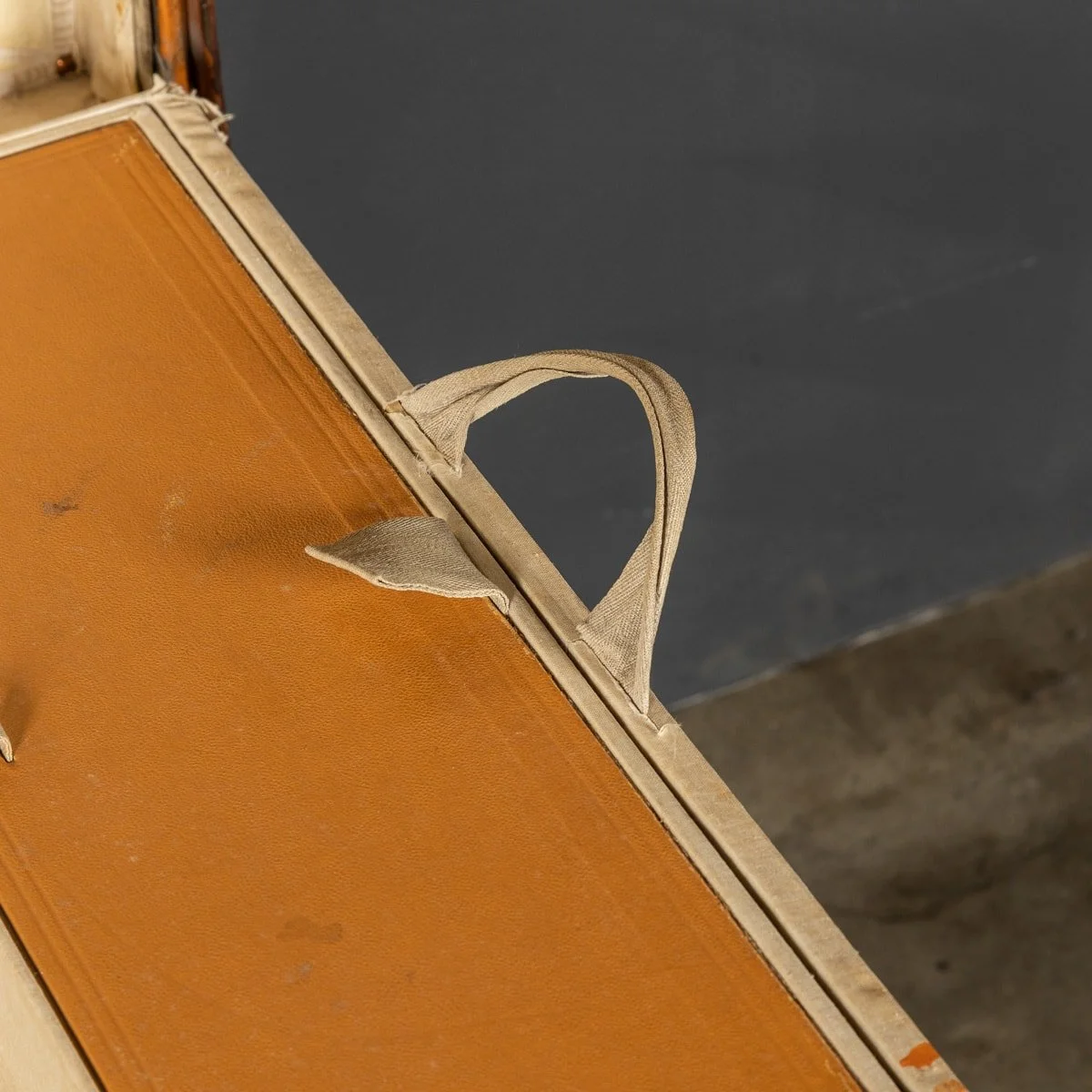 Pushkin Antiques - 20thC LOUIS VUITTON MALLE HAUTE TRUNK IN ORANGE %22VUITTONITE%22 CANVAS c.1900 - 19.jpg
