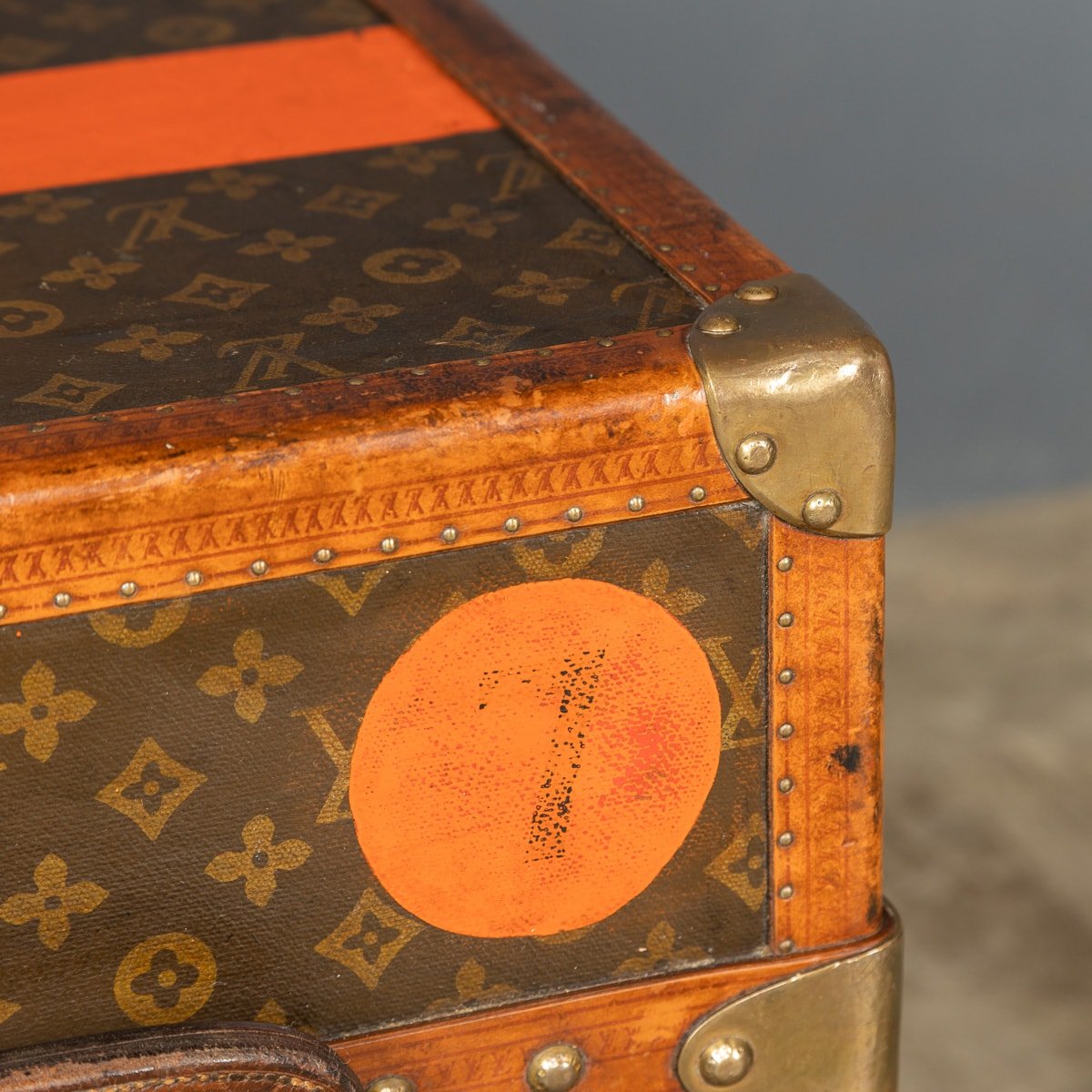 Pushkin Antiques - ANTIQUE 20thC RARE LOUIS VUITTON MONOGRAMED LIBRARY TRUNK c.1920 - 31.jpg