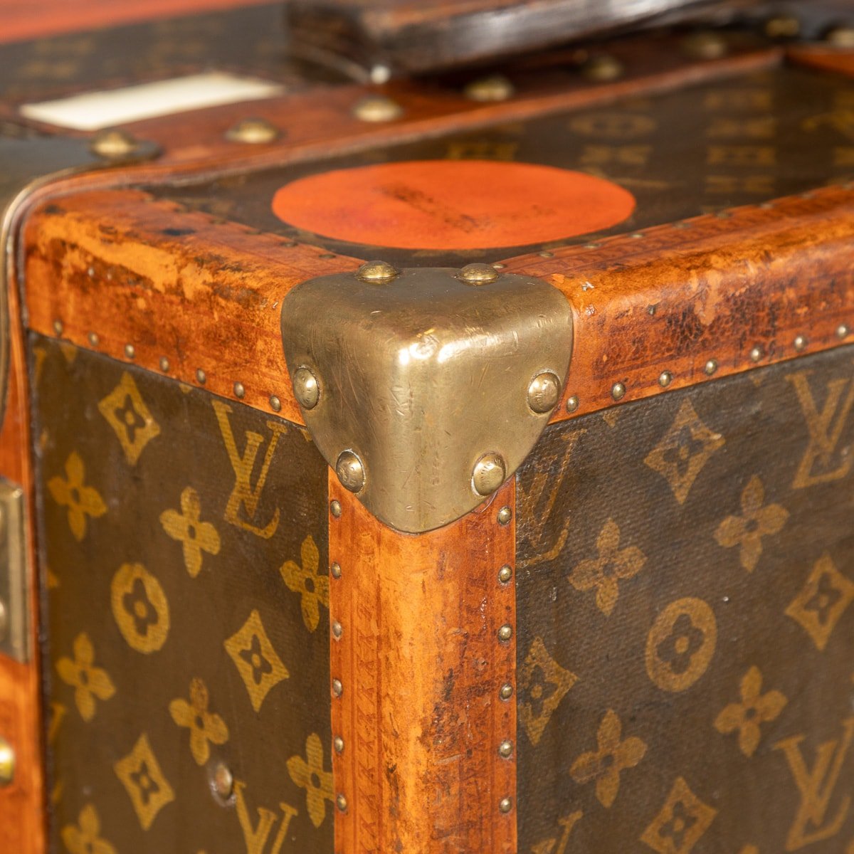 Pushkin Antiques - ANTIQUE 20thC RARE LOUIS VUITTON MONOGRAMED LIBRARY TRUNK c.1920 - 44.jpg