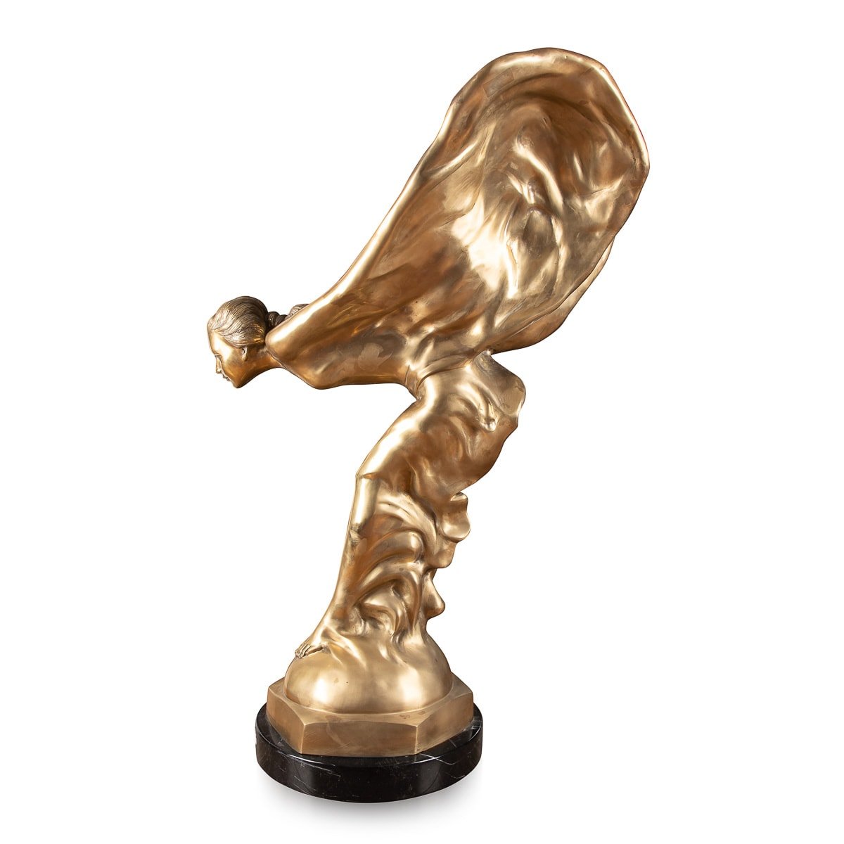 PUSHKIN ANTIQUES - ROLLS ROYCE 'SPIRIT OF ECSTASY' MONUMENTAL SHOWROOM BRONZE c.1960 - 03.jpg