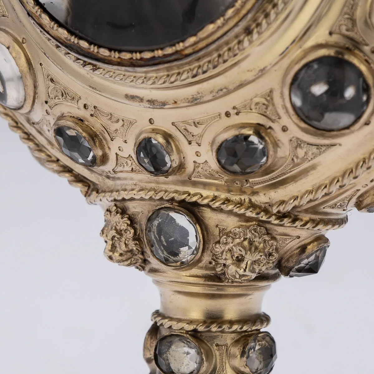 PUSHKIN ANTIQUES - ANTIQUE 19thC RENAISSANCE STYLE SOLID SILVER & ROCK CRYSTAL EWER c.1890 - 21.jpg