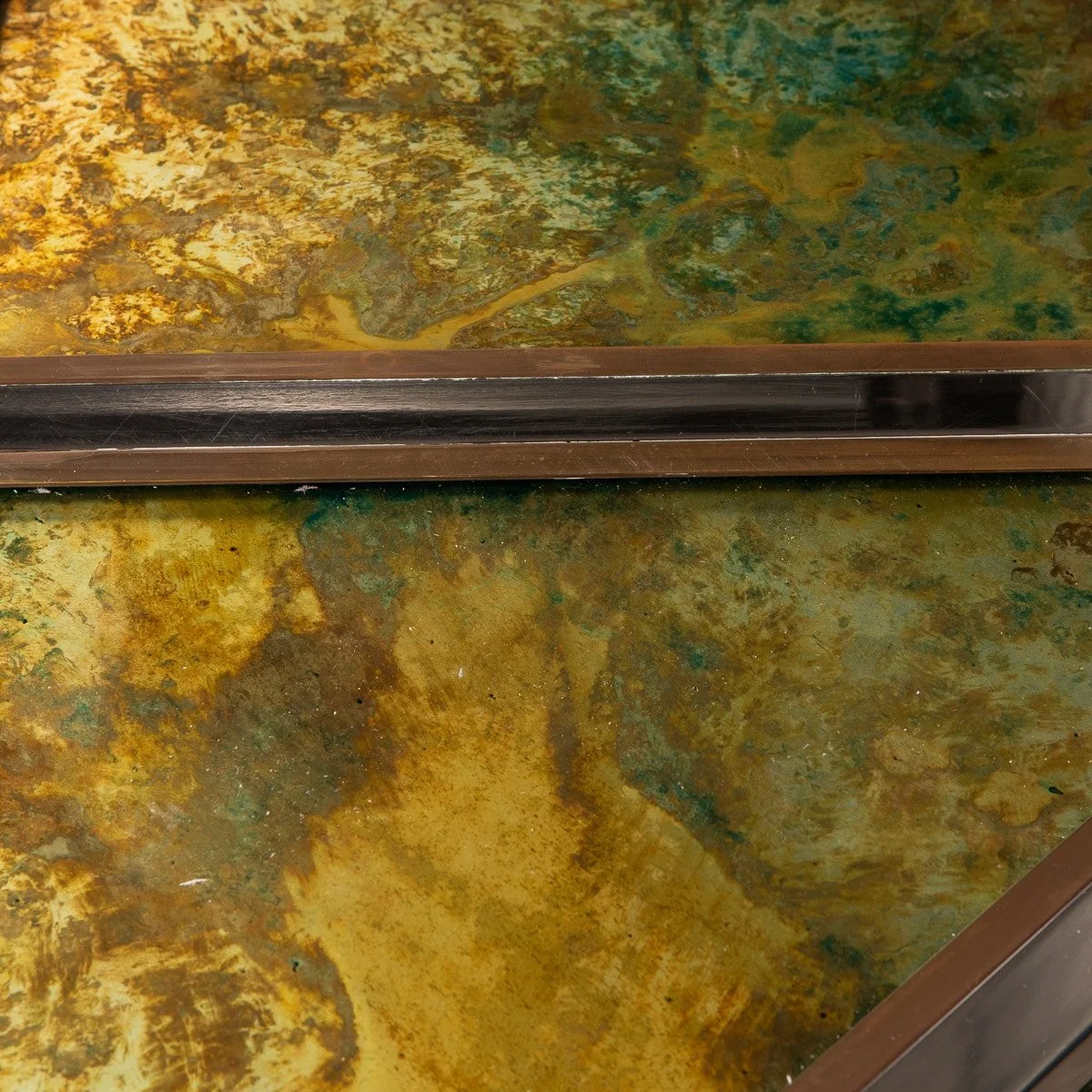 PUSHKIN ANTIQUES - STUNNING ITALIAN BRASS & CHROME PLATED TABLE BY ROMEO REGA FOR METALARTE c.1970 - 19.jpg