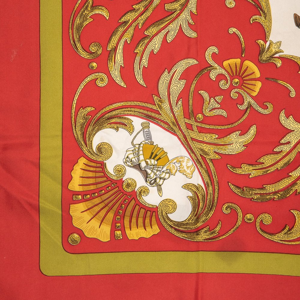 A SILK HERMES SCARF SPRINGS IN THE ORIGINAL BOX, FRANCE, OF RECENT  PRODUCTION — Pushkin Antiques