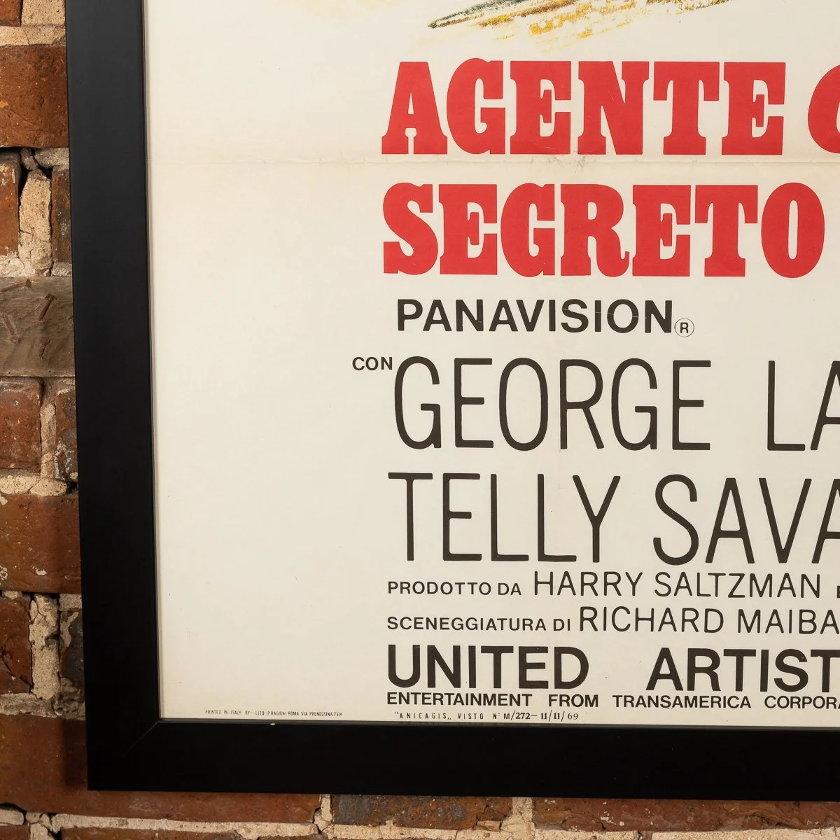 PUSHKIN ANTIQUES - ITALIAN RELEASE JAMES BOND 007 'ON HER MAJESTY'S SECRET SERVICE' POSTER c.1969 - 13.jpg
