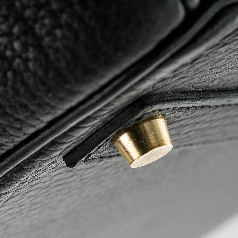 GENUINE HERMES BIRKIN 40CM BLACK LEATHER HAND BAG — Pushkin Antiques