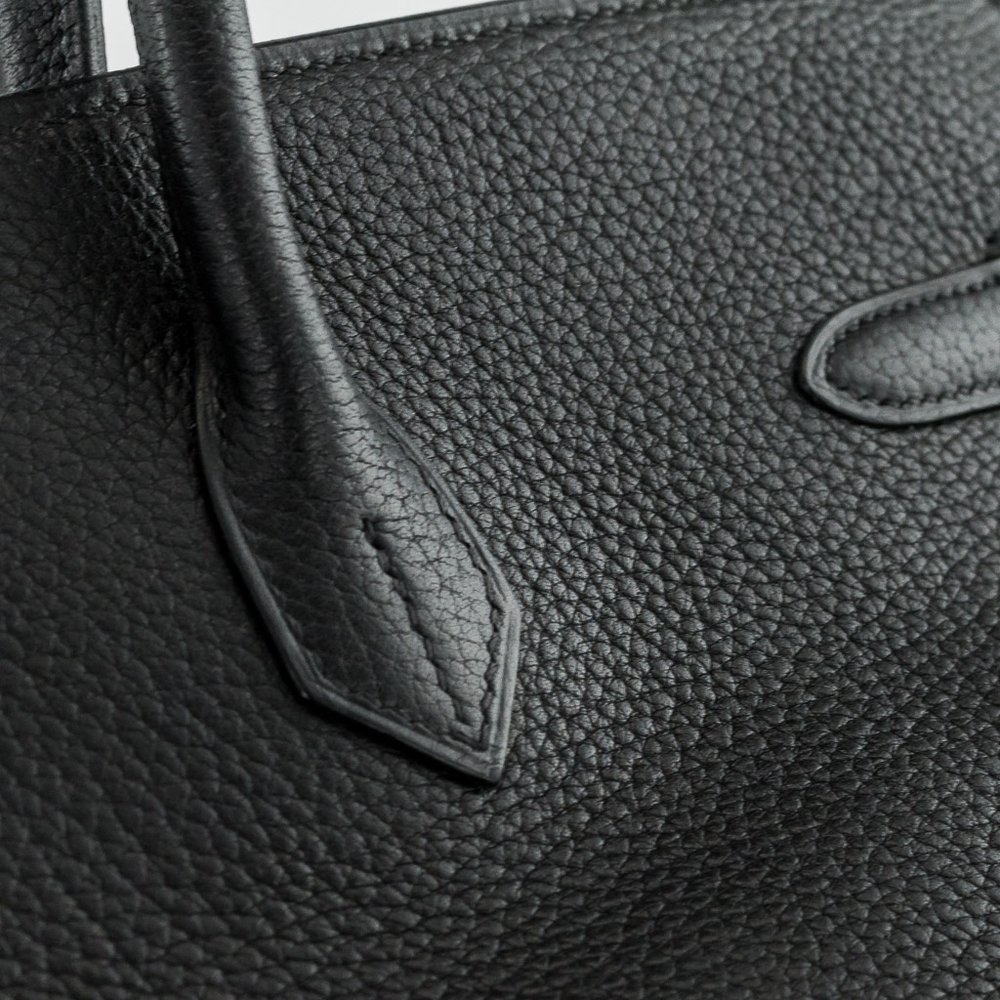 birkin bag black leather