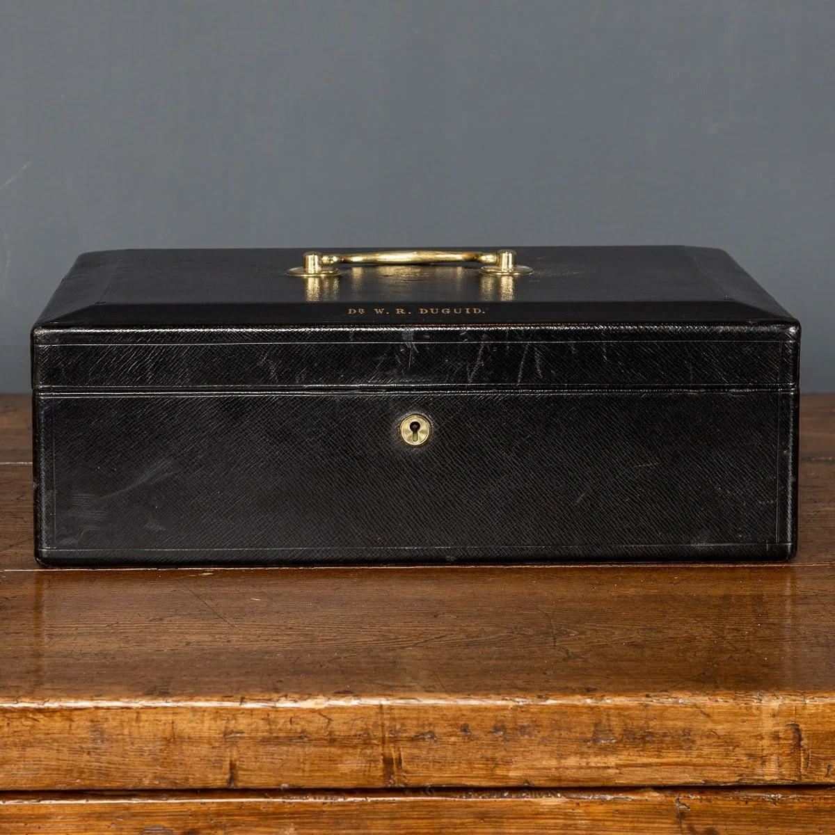 PUSHKIN ANTIQUES - ANTIQUE 20thC BRITISH MINISTERS LEATHER DOCUMENT BOX c.1920 - 04.jpg