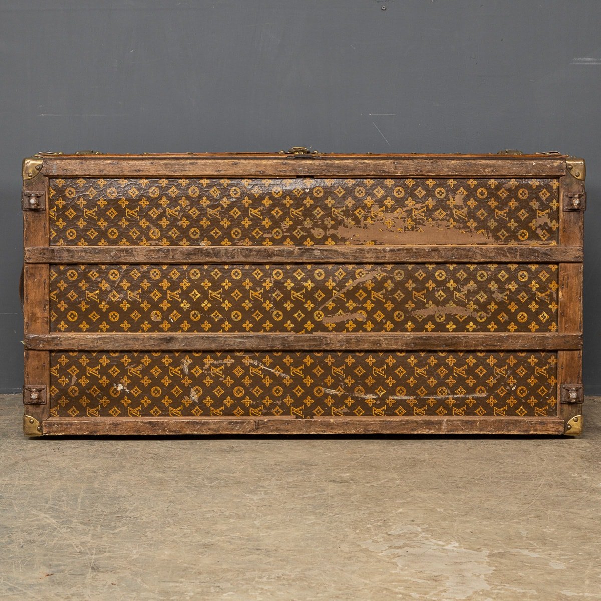 PUSHKIN ANTIQUES - ANTIQUE 20thC LOUIS VUITTON CABIN TRUNK IN MONOGRAM CANVAS, FRANCE c.1930 - 09.jpg