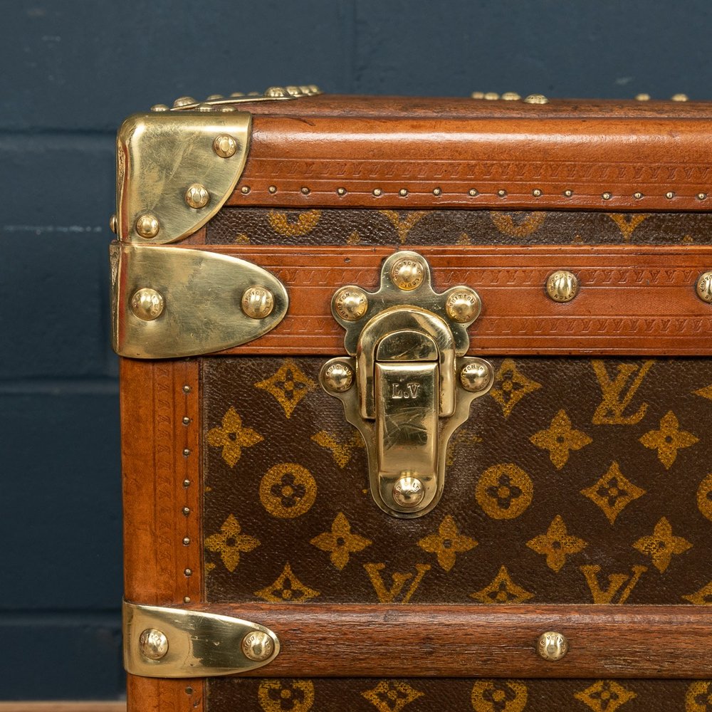 Antique Malle Haute Trunk in Orange from Louis Vuitton, 1900 for