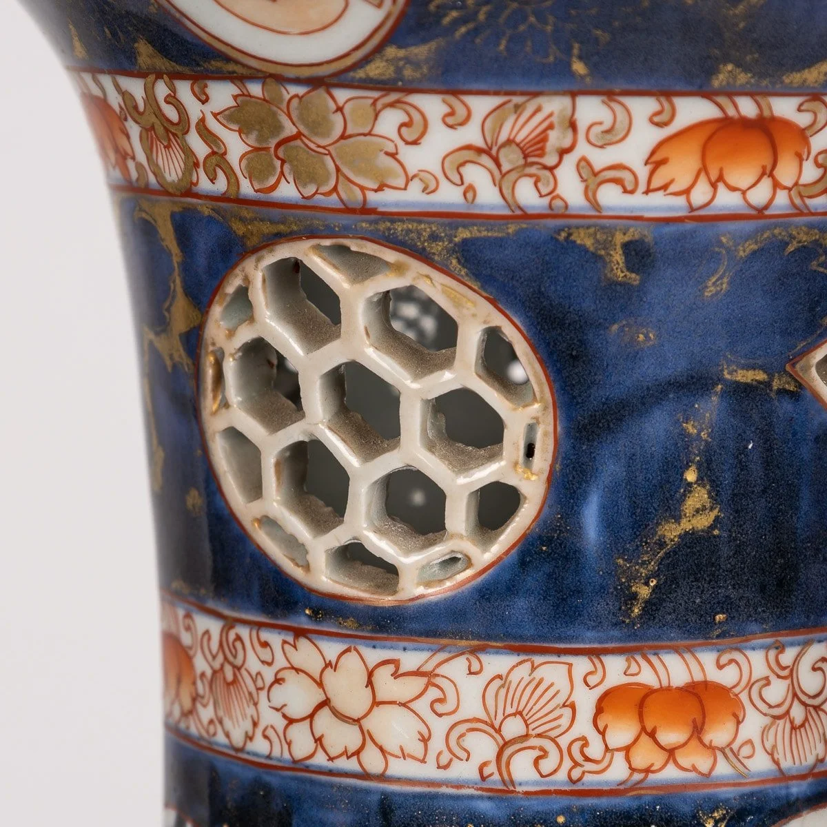 PUSHKIN ANTIQUES - ANTIQUE 19thC FRENCH IMARI STYLE PORCELAIN MOUNTED ORMOLU VASE c.1880 - 14.jpg