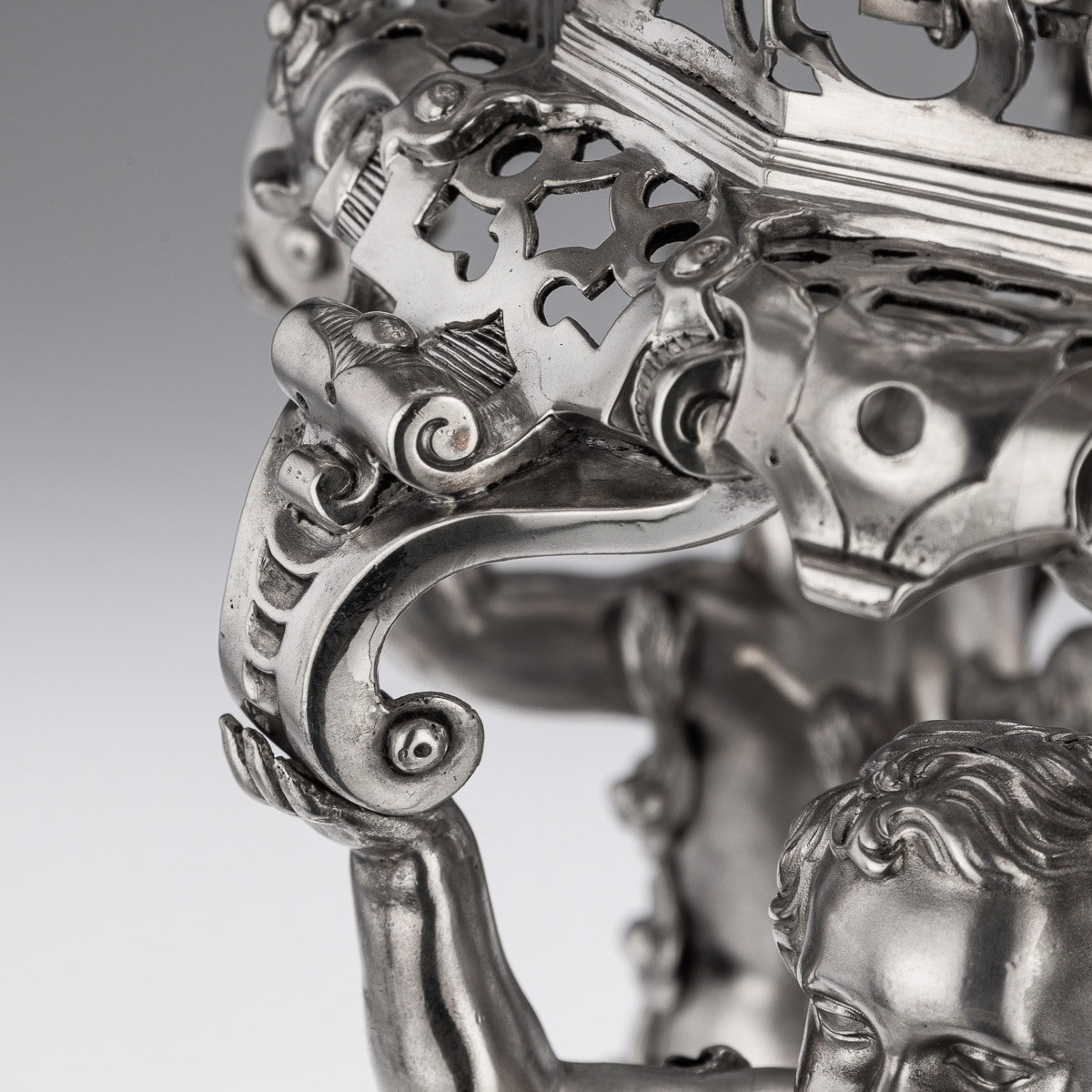 PUSHKIN ANTIQUES - ANTIQUE 19thC VICTORIAN SOLID SILVER FIGURAL CENTERPIECE, ROBERT GARRARD c.1845 - 16.jpg