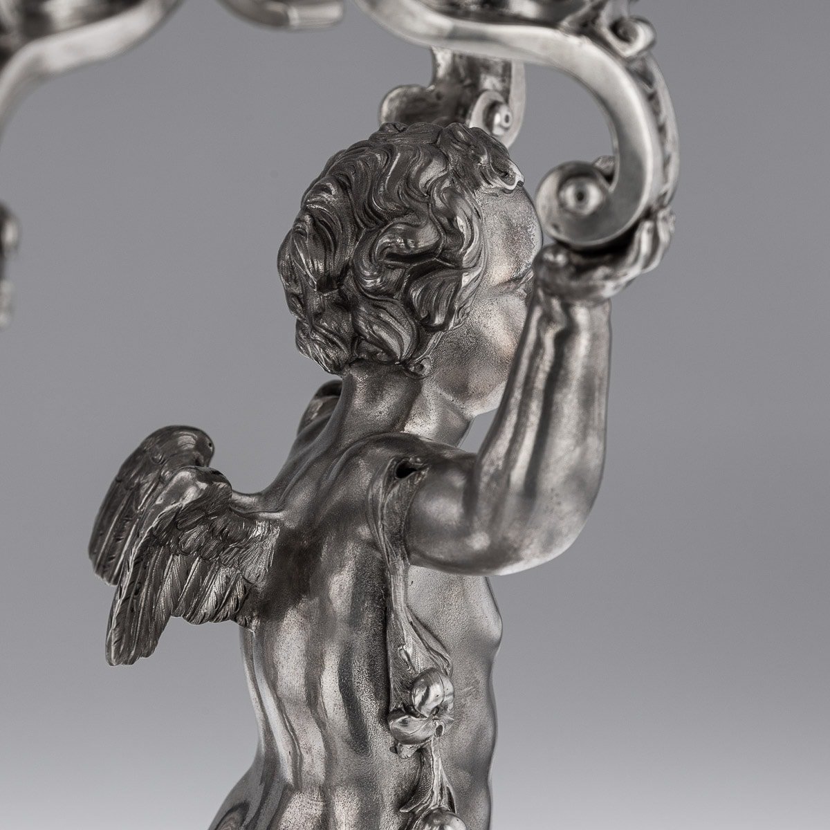 PUSHKIN ANTIQUES - ANTIQUE 19thC VICTORIAN SOLID SILVER FIGURAL CENTERPIECE, ROBERT GARRARD c.1845 - 22.jpg