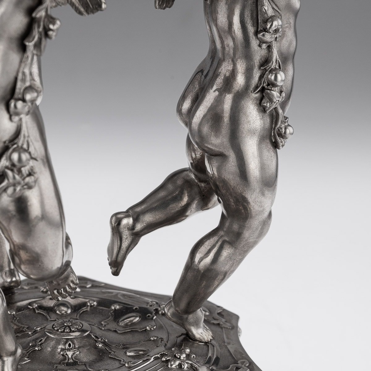 PUSHKIN ANTIQUES - ANTIQUE 19thC VICTORIAN SOLID SILVER FIGURAL CENTERPIECE, ROBERT GARRARD c.1845 - 23.jpg