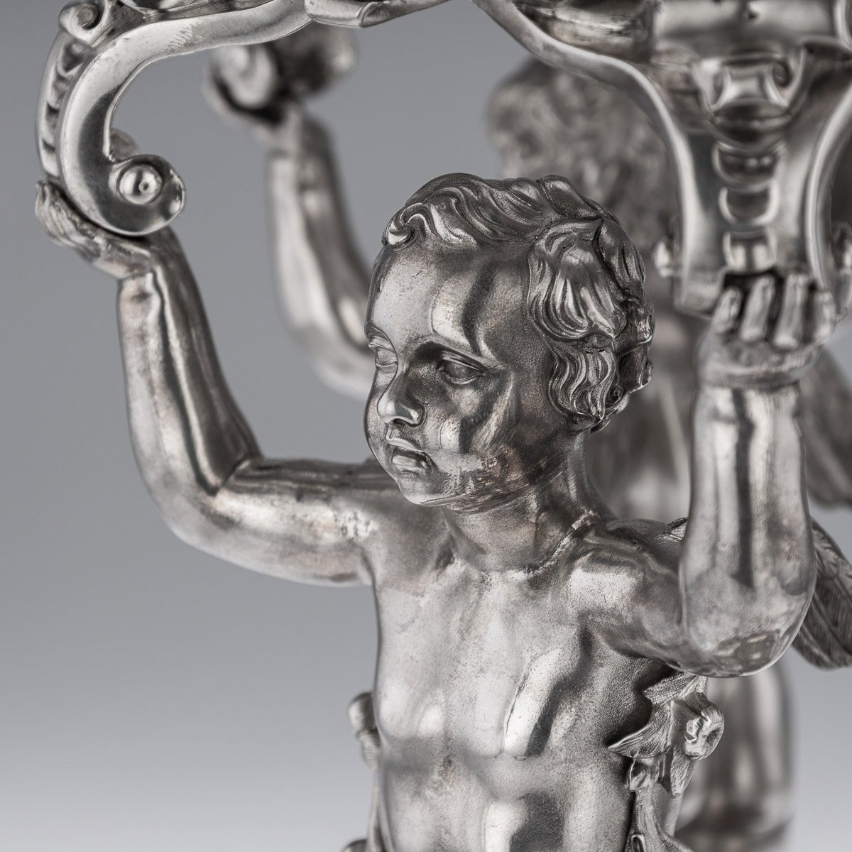PUSHKIN ANTIQUES - ANTIQUE 19thC VICTORIAN SOLID SILVER FIGURAL CENTERPIECE, ROBERT GARRARD c.1845 - 20.jpg