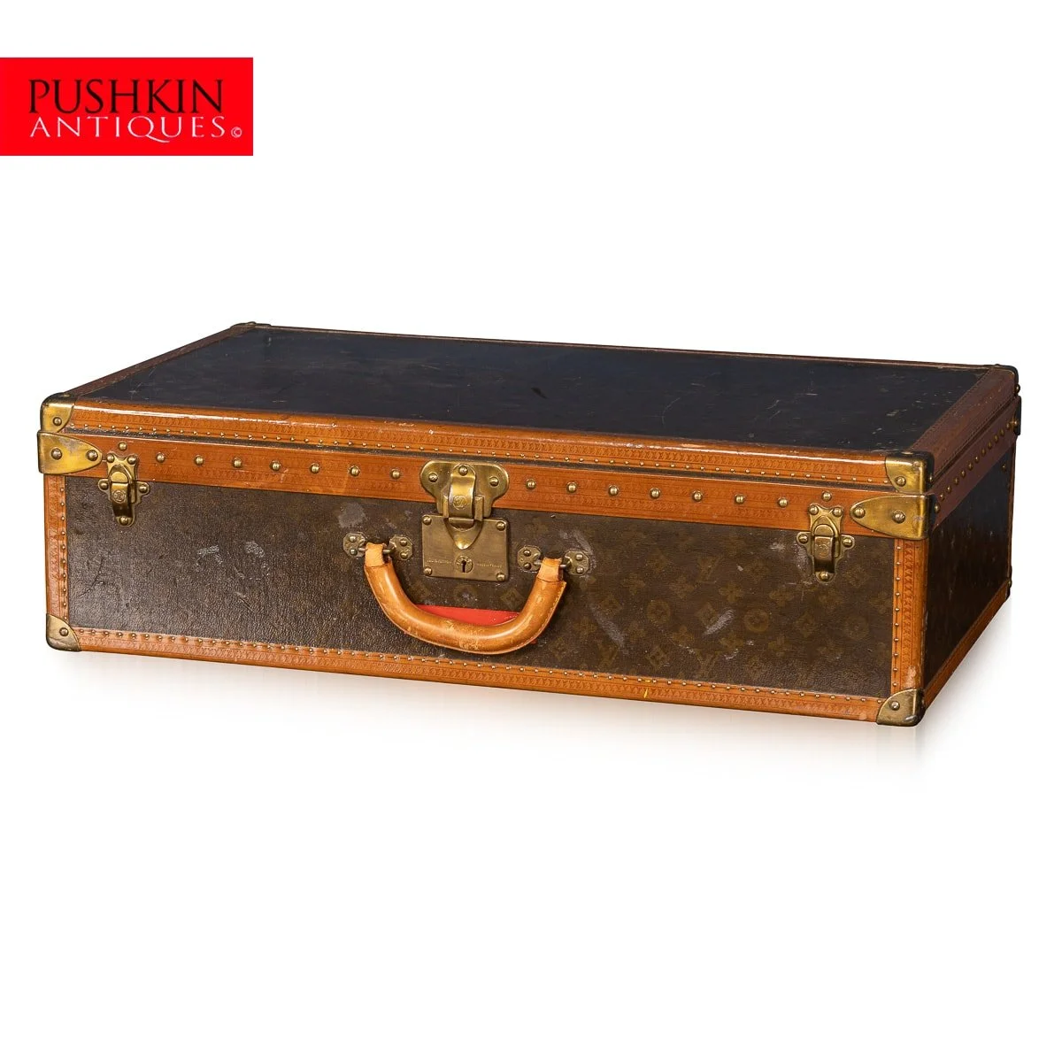 PUSHKIN ANTIQUES - MID 20thC LOUIS VUITTON SUITCASE IN MONOGRAM CANVAS, PARIS - 145.jpg