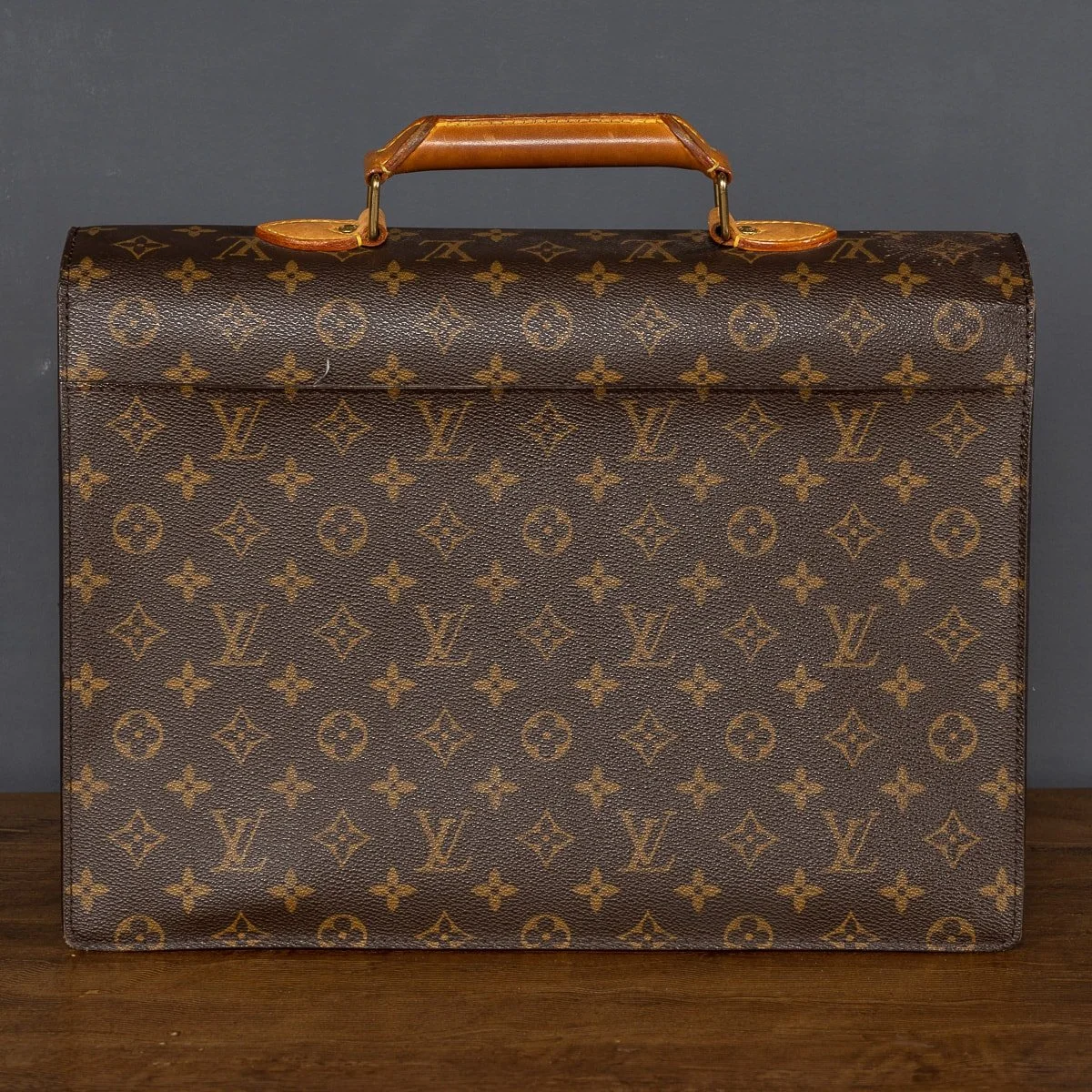 PUSHKIN ANTIQUES - LOUIS VUITTON SOFT BRIEFCASE IN MONOGRAM CANVAS - 05.jpg