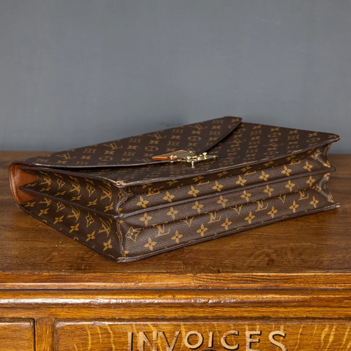 PUSHKIN ANTIQUES - LOUIS VUITTON SOFT BRIEFCASE IN MONOGRAM CANVAS - 07.jpg