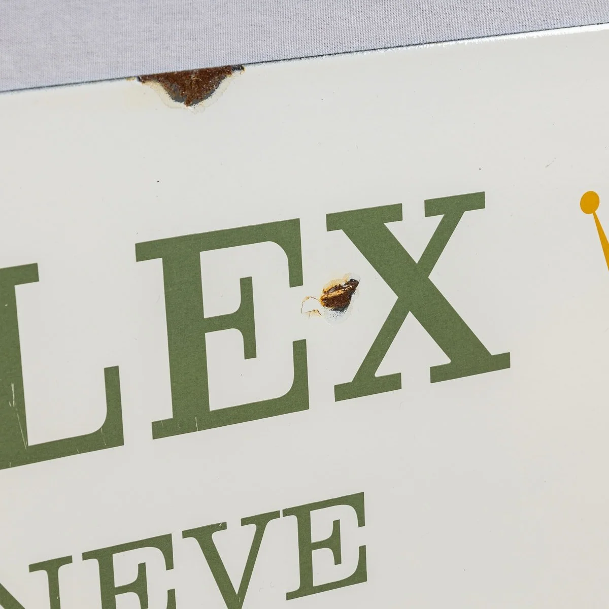 PUSHKIN ANTIQUES - MID 20thC ROLEX ENAMEL ADVERTISING SIGN - 08.jpg