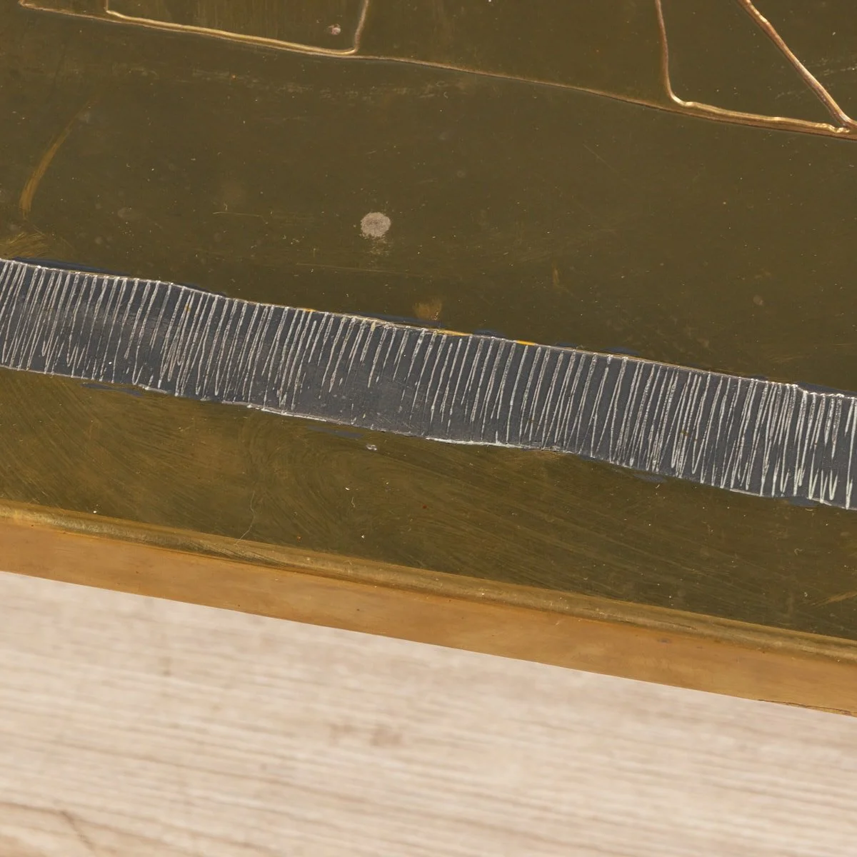 PUSHKIN ANTIQUES - AN AGATE & BRASS CLAD COFFEE TABLE BY WILLY DARO, BELGIUM c.1970 - 24.jpg