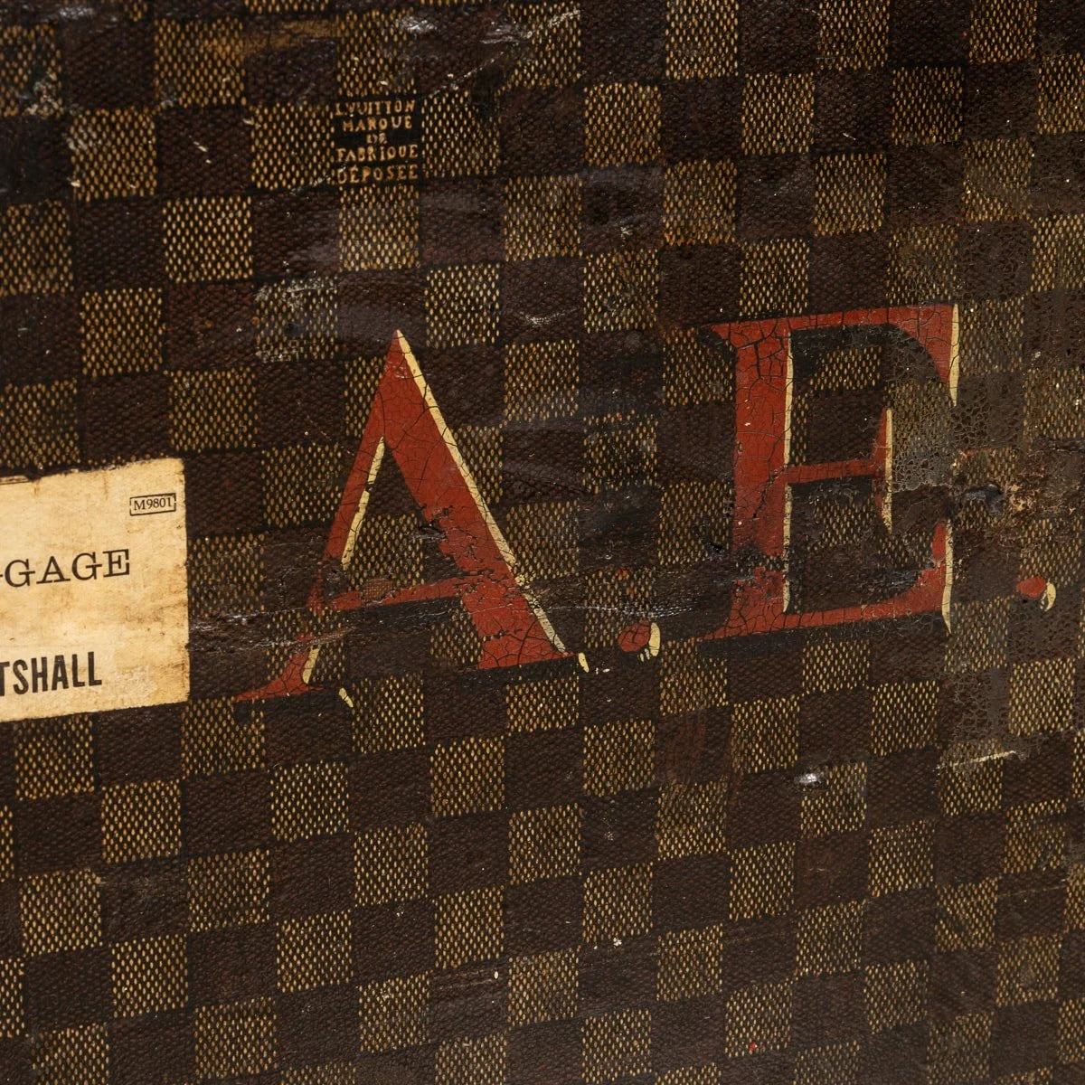 PUSHKIN ANTIQUES - ANTIQUE LOUIS VUITTON %22MALLE HAUTE%22 TRUNK IN DAMIER CANVAS, PARIS c.1900 - 43.jpg