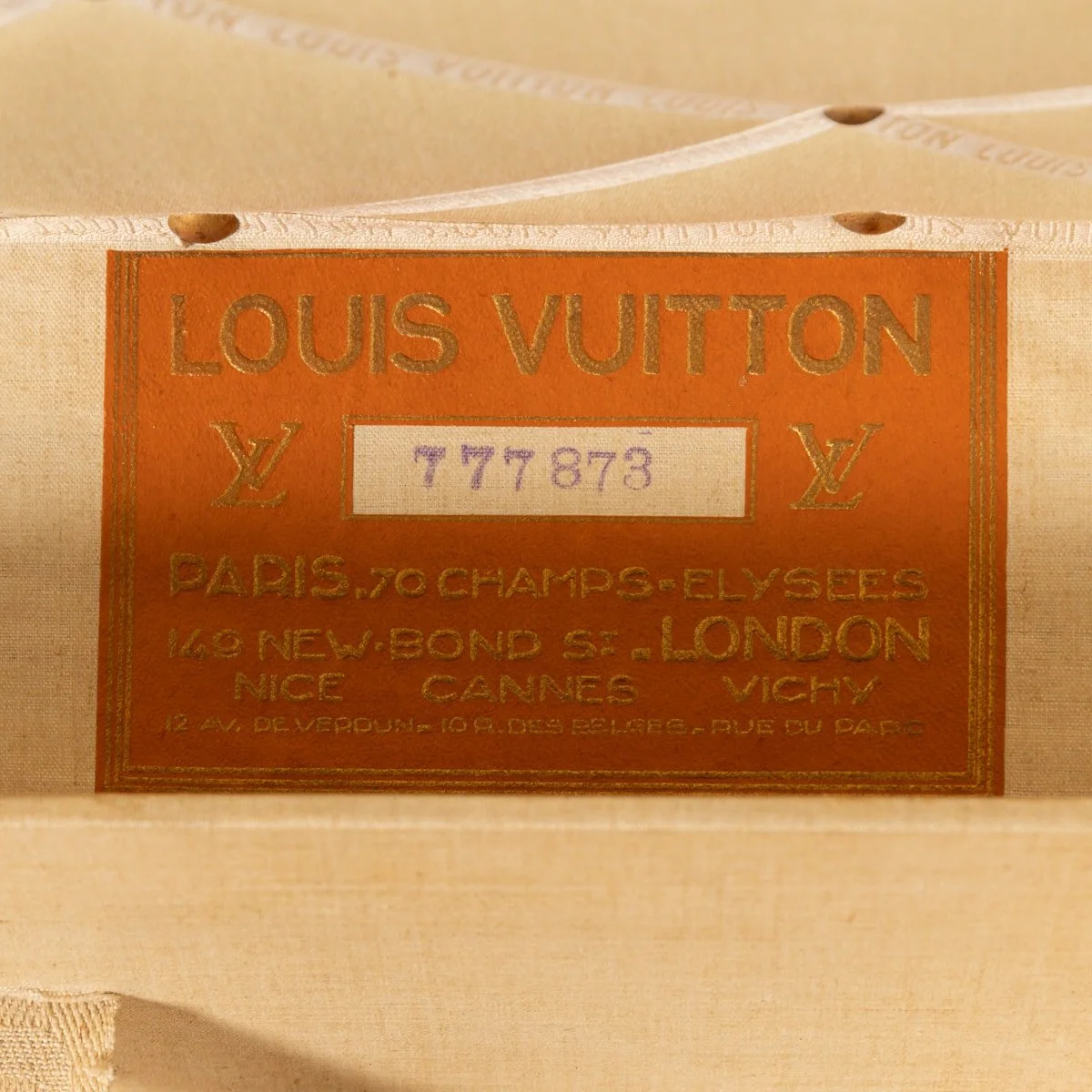 PUSHKIN ANTIQUES - ANTIQUE 20thC LOUIS VUITTON CABIN TRUNK IN MONOGRAM CANVAS, PARIS c.1930 - 11.jpg
