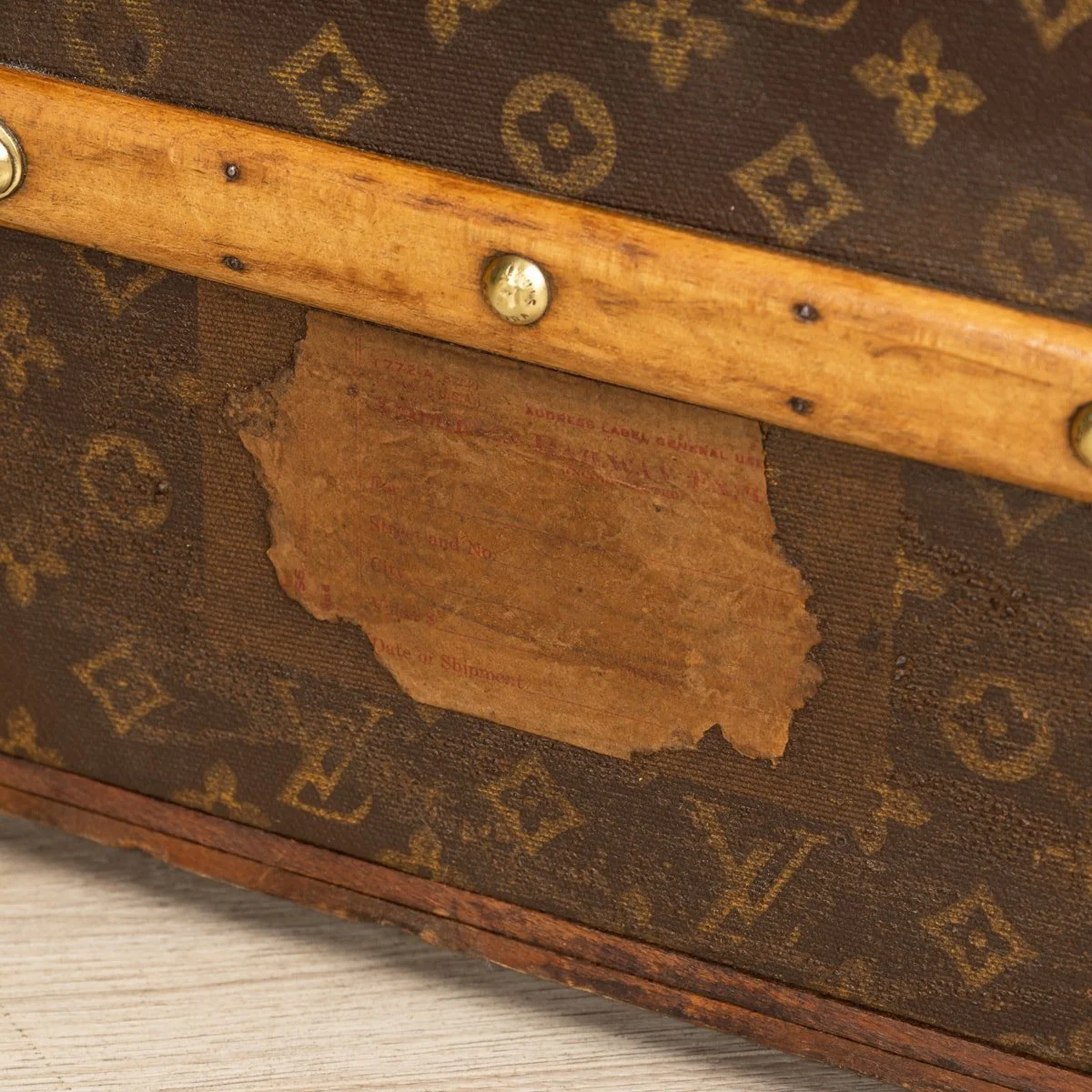 PUSHKIN ANTIQUES - ANTIQUE 20thC LOUIS VUITTON CABIN TRUNK IN MONOGRAM CANVAS, PARIS c.1930 - 42.jpg