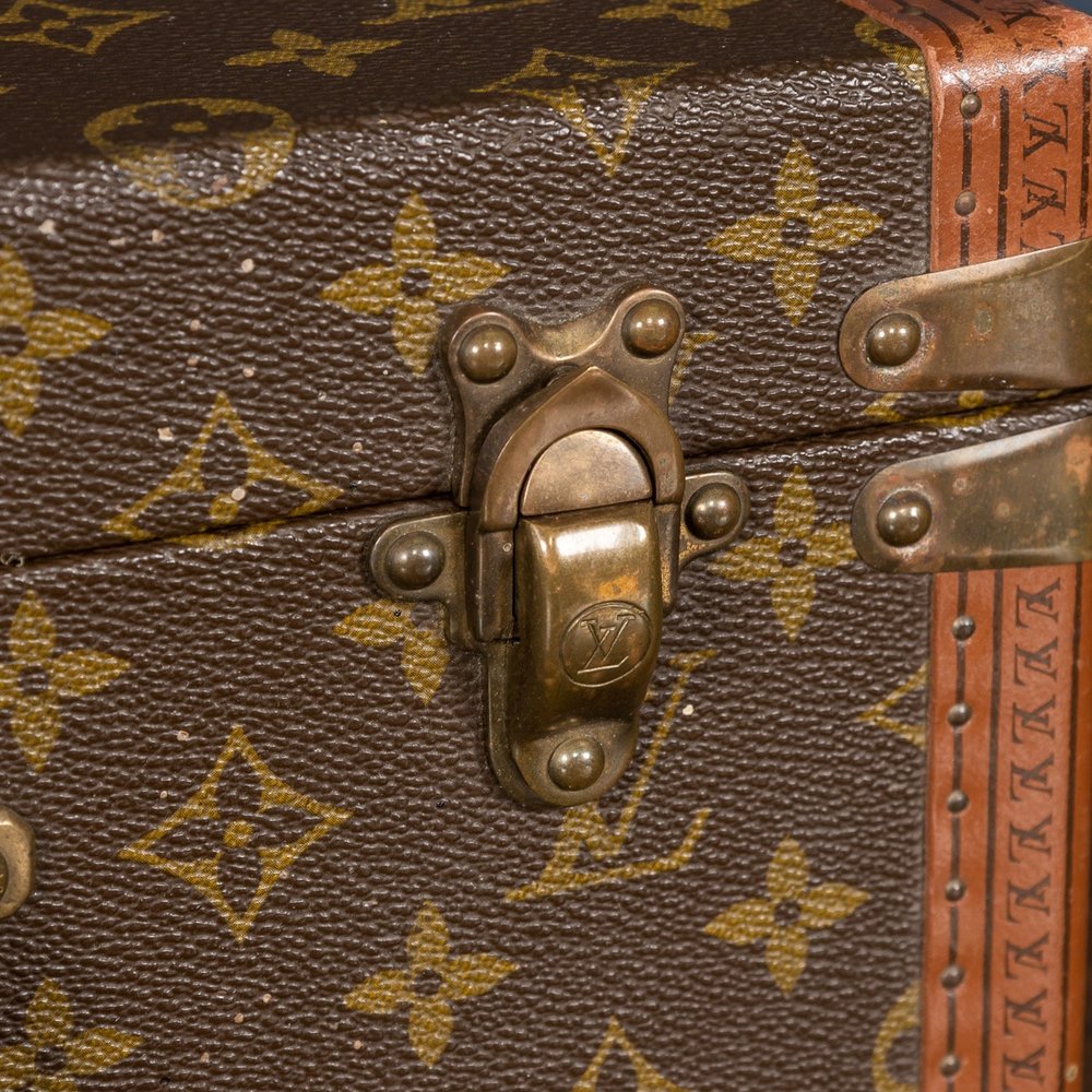 Vintage Louis Vuitton Custom Monogram Travel Jewelry Case with 4