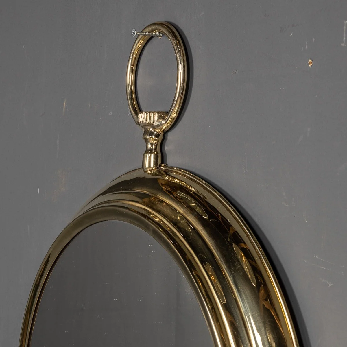 PUSHKIN ANTIQUES - MID 20thC STRIKING COLLECTION OF POCKET WATCH SHAPED MIRRORS c.1950-1970 - 09.jpg