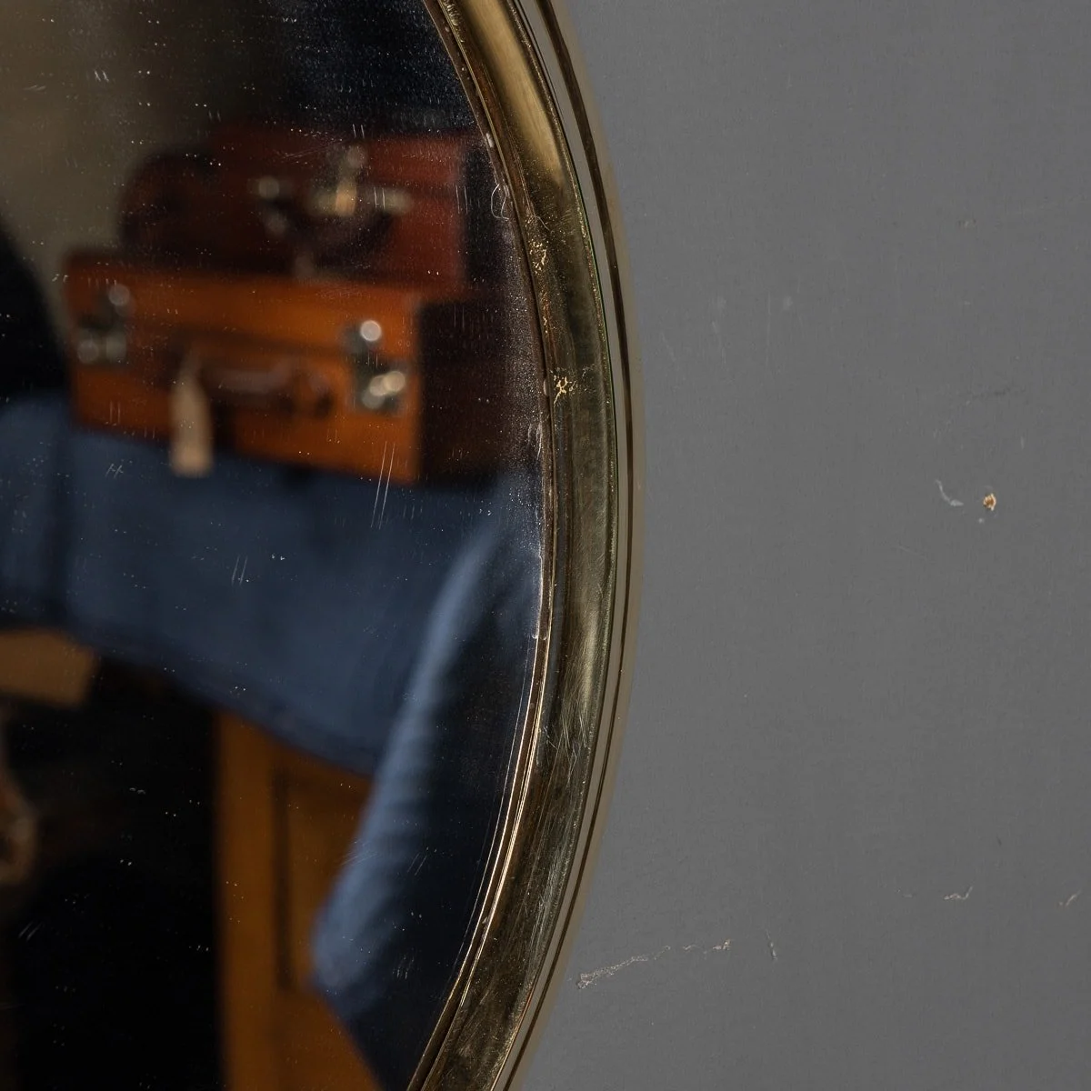 PUSHKIN ANTIQUES - MID 20thC STRIKING COLLECTION OF POCKET WATCH SHAPED MIRRORS c.1950-1970 - 08.jpg