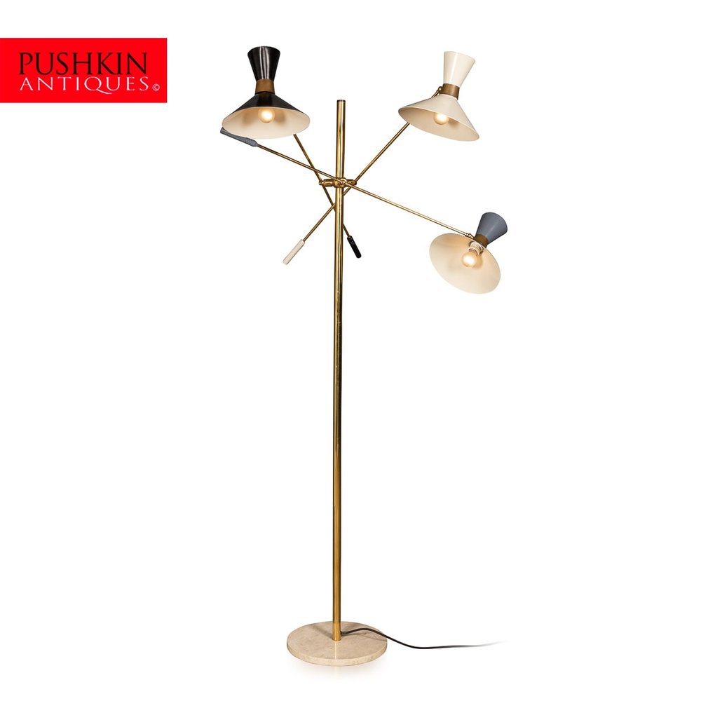 PUSHKIN ANTIQUES - AN ITALIAN ARTICULATED STANDING FLOOR LAMP c.1970 - 02.jpg