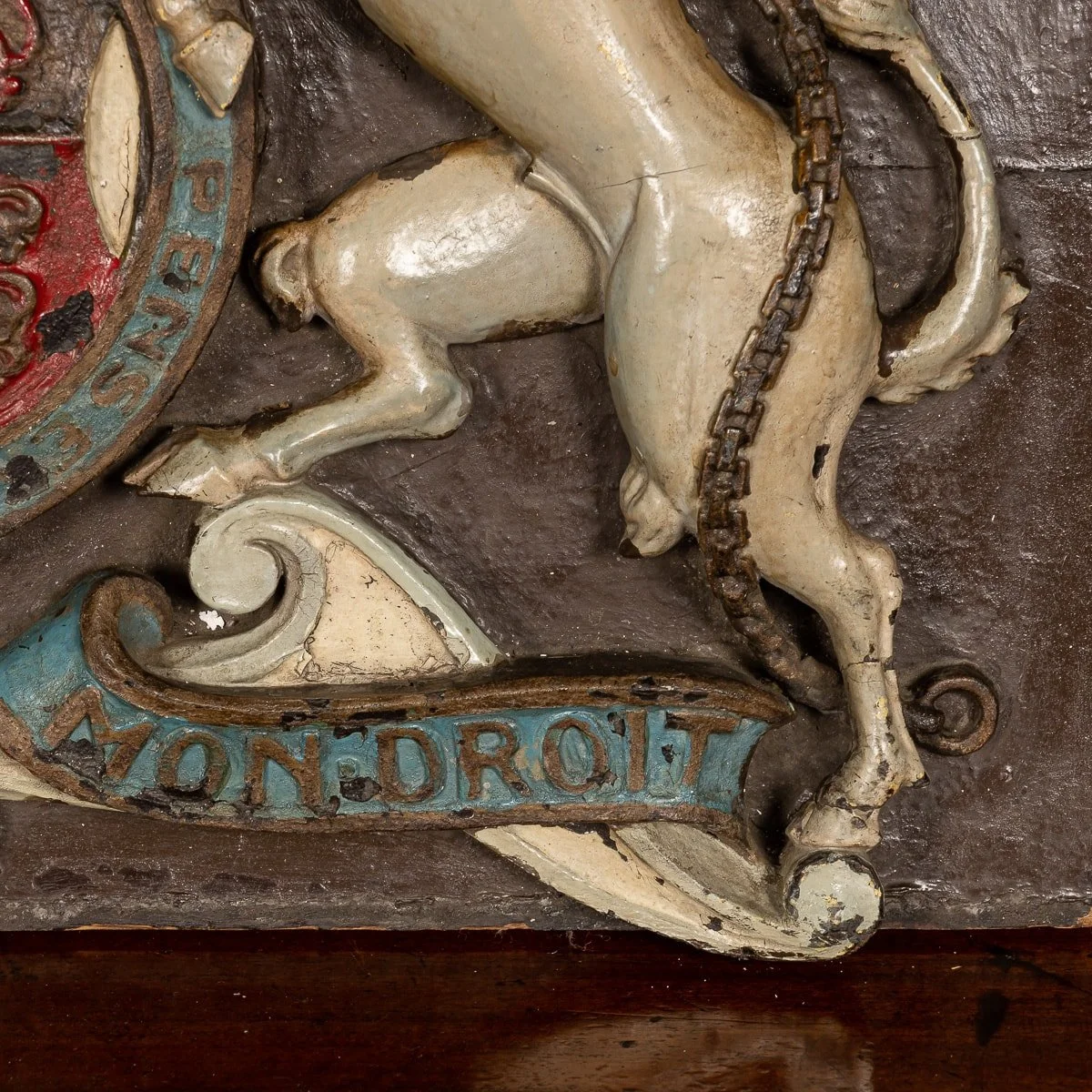 PUSHKIN ANTIQUES - ANTIQUE 19thC VICTORIAN CARVED WOOD & PAINTED ROYAL WARRANT c.1830 - 16.jpg
