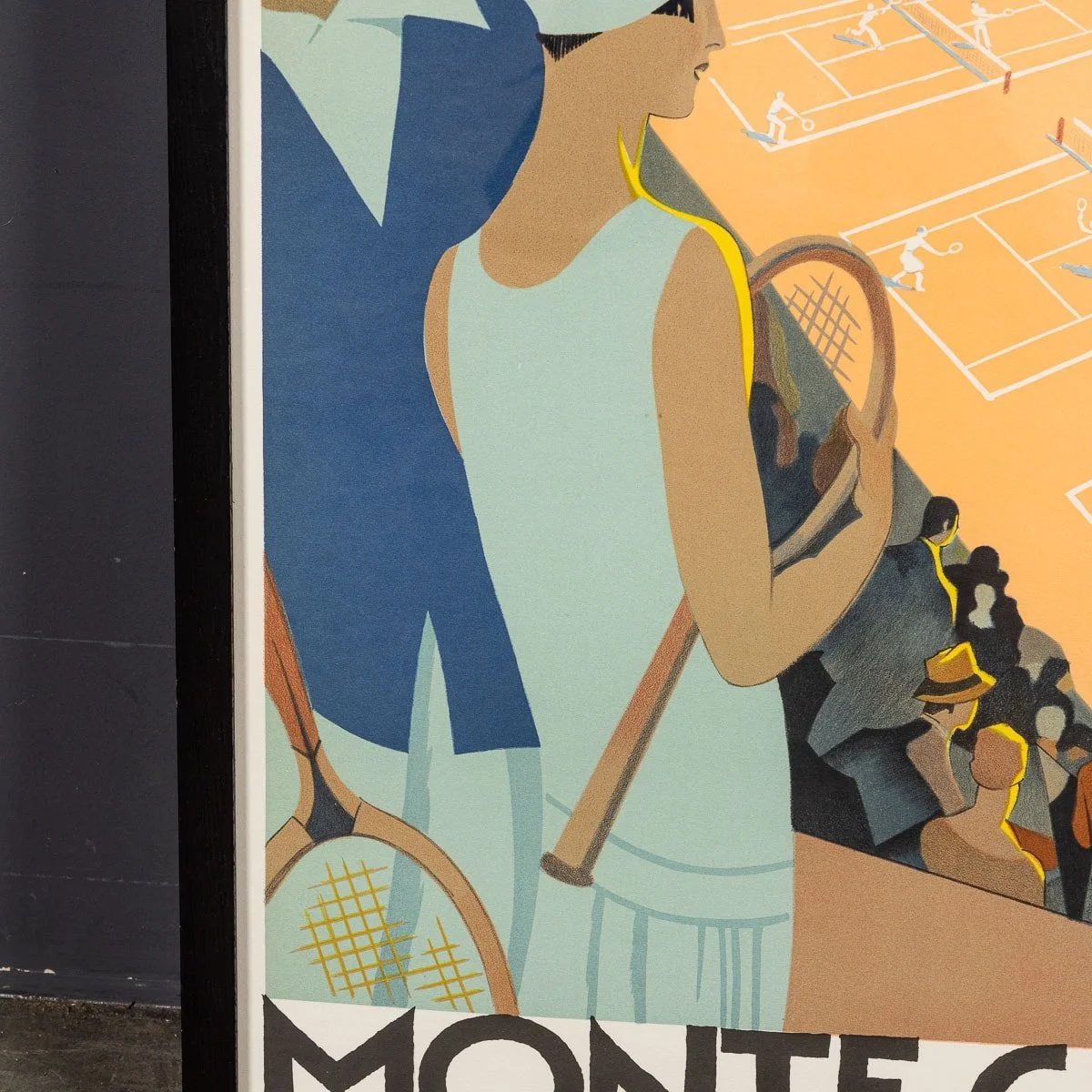 PUSHKIN ANTIQUES - SUPERB 20thC REPRINT OF ROGER BRODER'S MONTE CARLO PLM POSTER c.1983 - 11.jpg