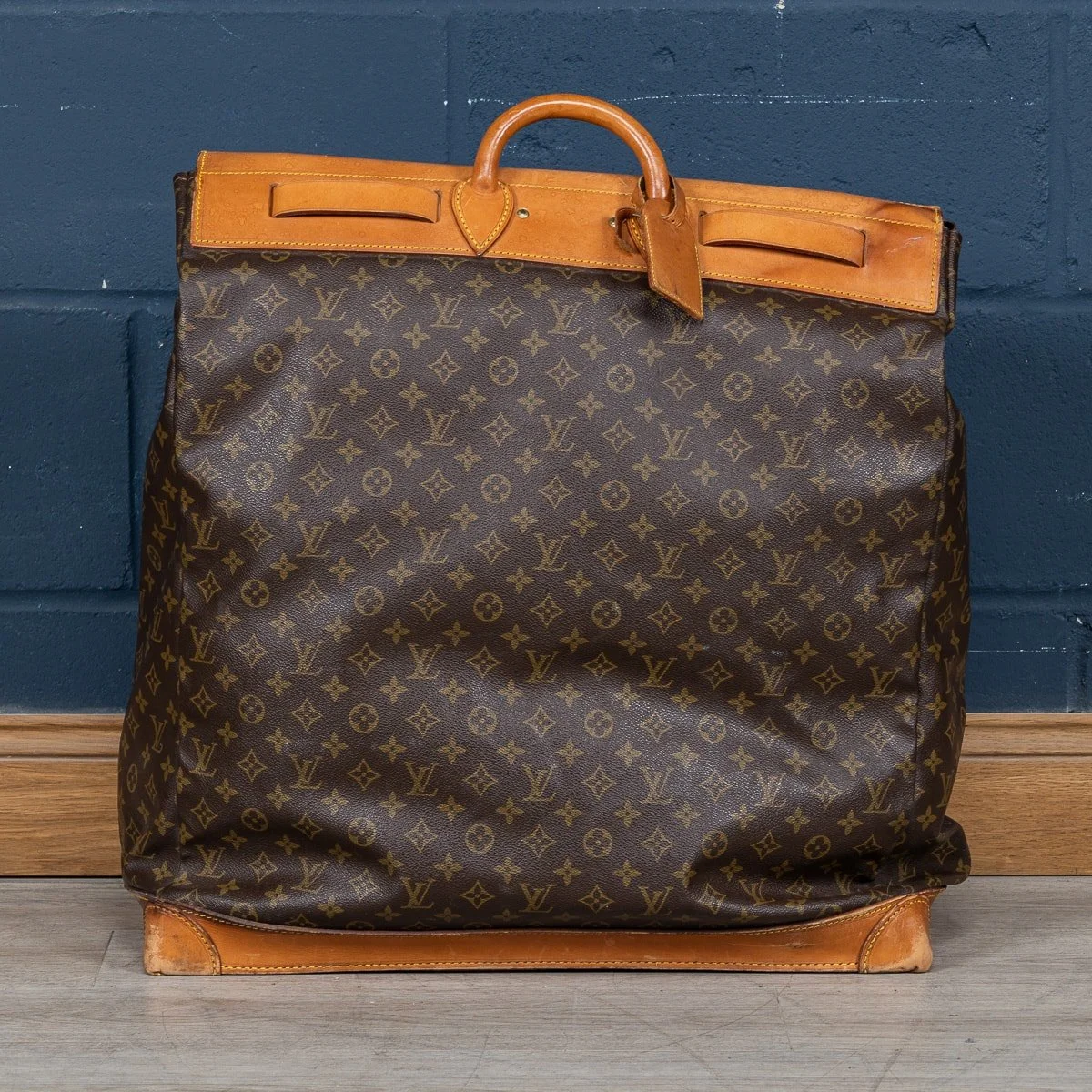 PUSHKIN ANTIQUES - 20thC LOUIS VUITTON STEAMER BAG IN MONOGRAM CANVAS, MADE IN FRANCE - 06.jpg