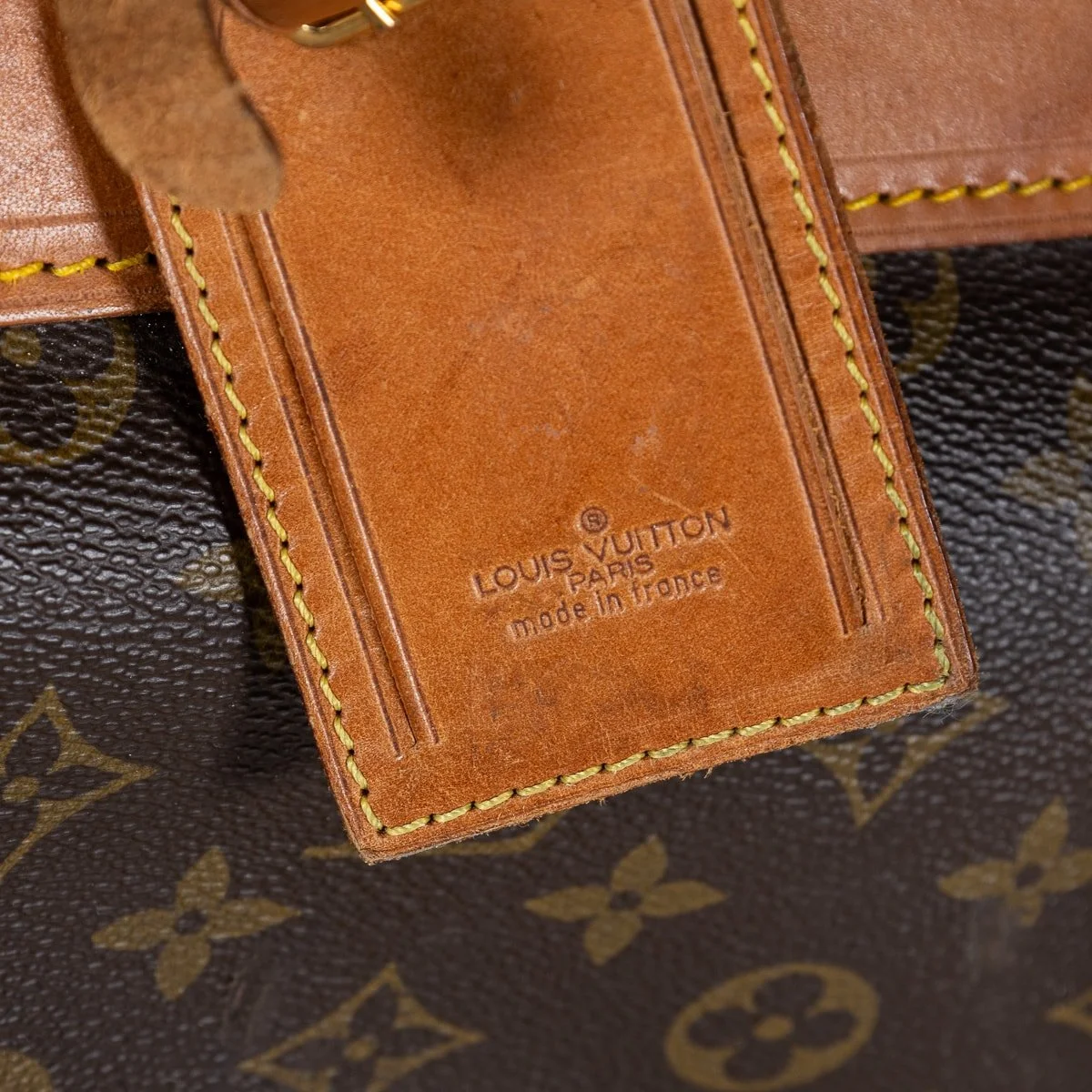 PUSHKIN ANTIQUES - 20thC LOUIS VUITTON STEAMER BAG IN MONOGRAM CANVAS, MADE IN FRANCE - 30.jpg