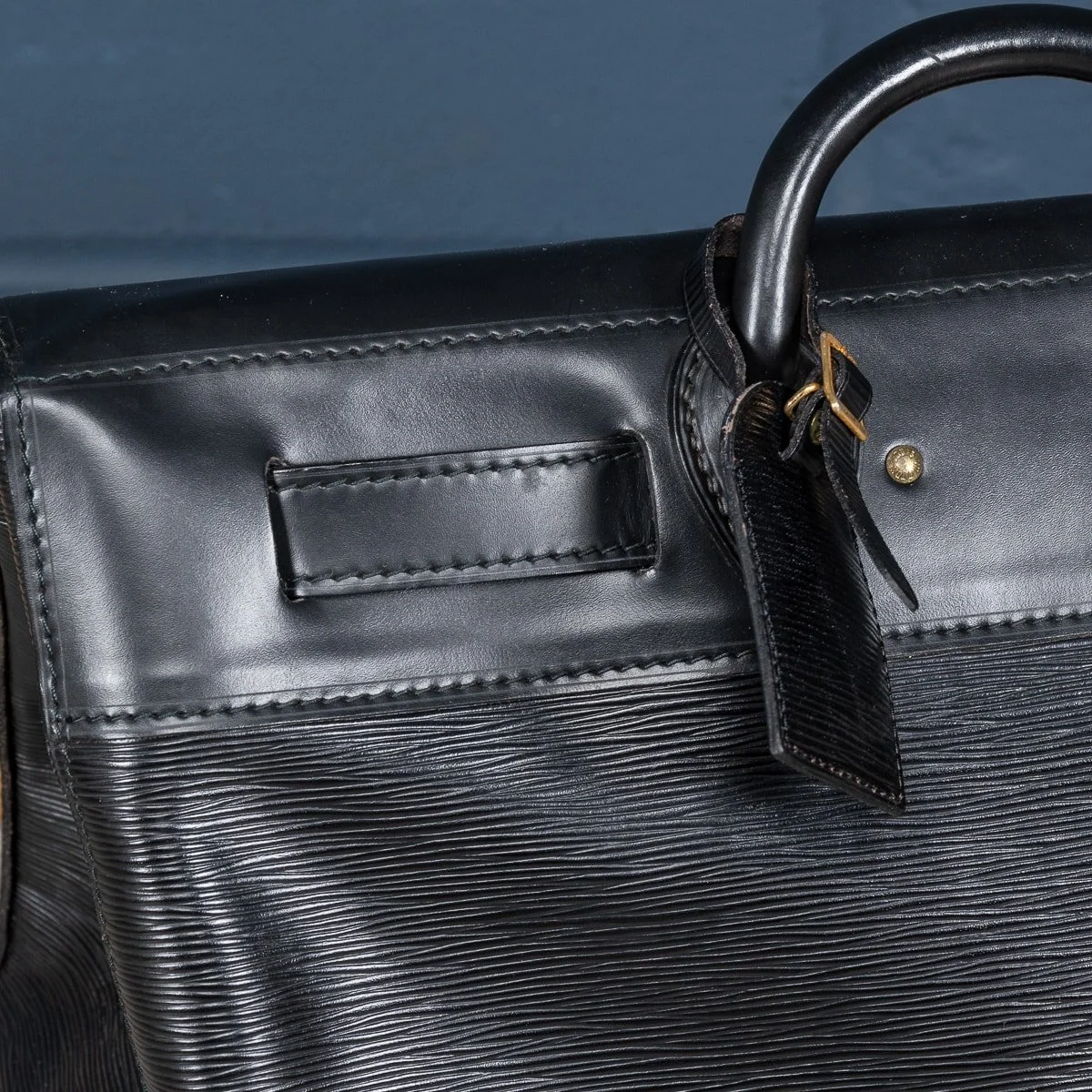 PUSHKIN ANTIQUES - 20thC LOUIS VUITTON STEAMER BAG IN EPI LEATHER CANVAS, MADE IN FRANCE - 17.jpg
