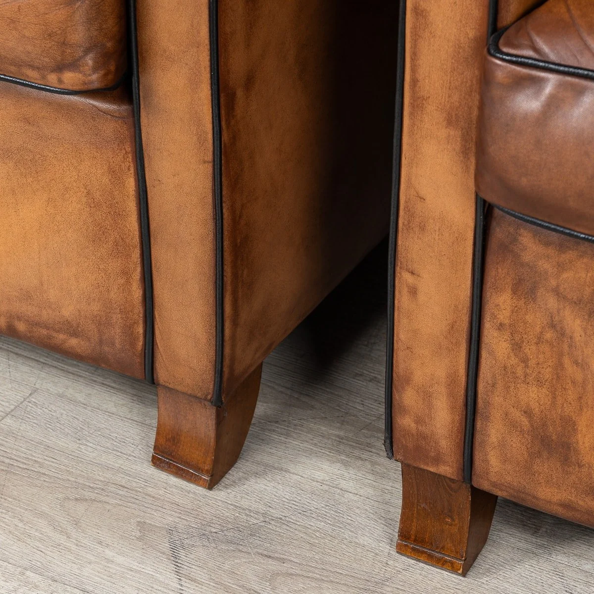 PUSHKIN ANTIQUES - 20thC DUTCH SHEEPSKIN LEATHER CLUB CHAIRS - 26.jpg