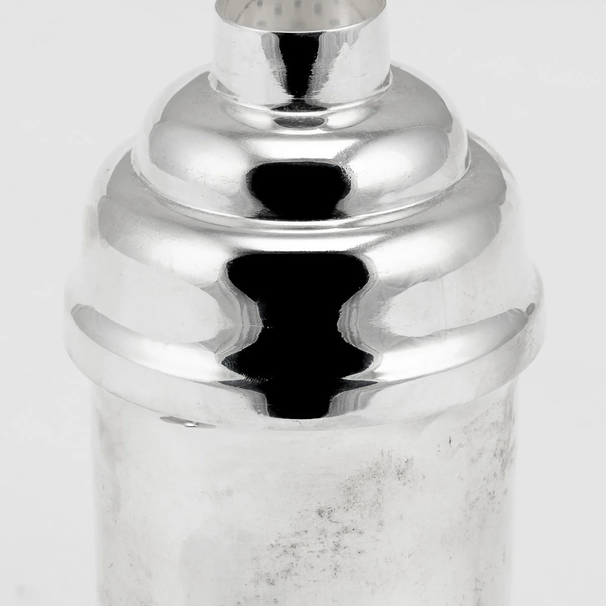 PUSHKIN ANTIQUES - 20thC SILVER PLATED ART DECO COCKTAIL SHAKER, FRANCE c.1950 2 - 08.jpg
