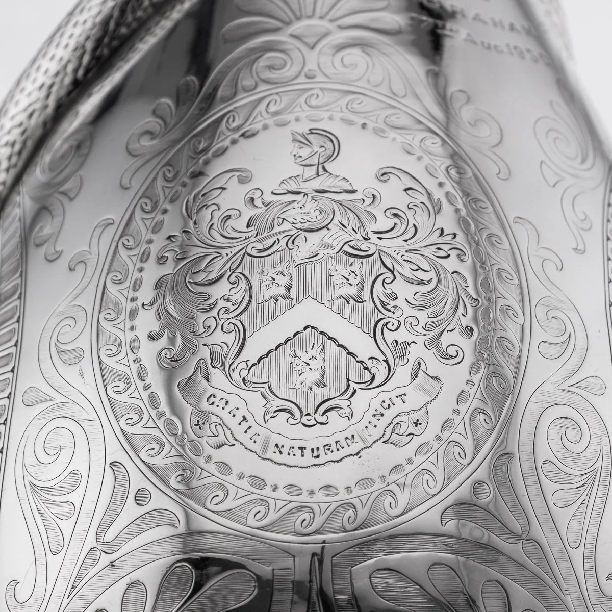 PUSHKIN ANTIQUES - ANTIQUE 19thC VICTORIAN SOLID SILVER SNAKE WINE JUG, BARNARDS c.1859 - 19.jpg