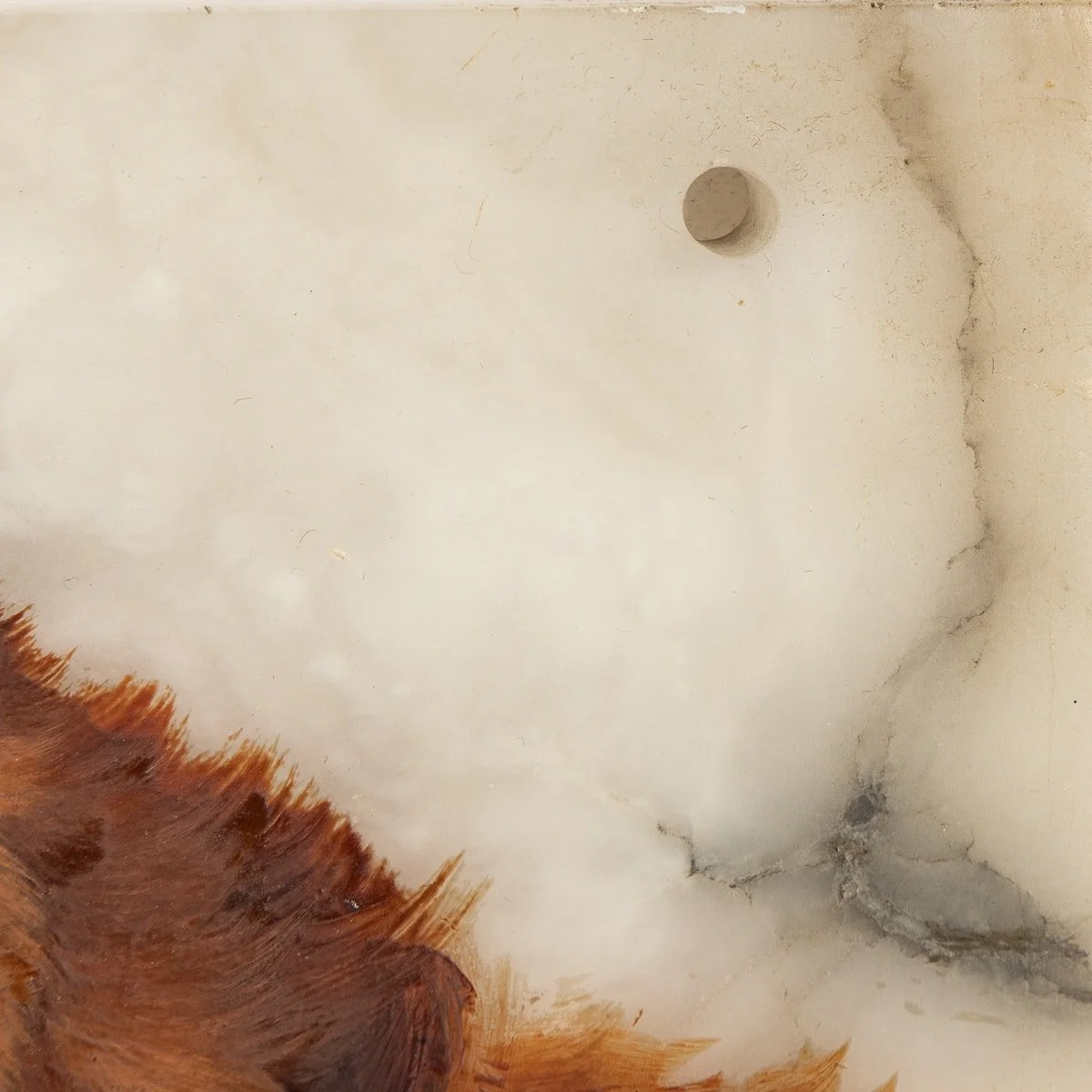 PUSHKIN ANTIQUES - 20thC ITALIAN SET OF FIVE OIL ON MARBLE PAINTINGS OF GUN DOGS c.1920 - 37.jpg