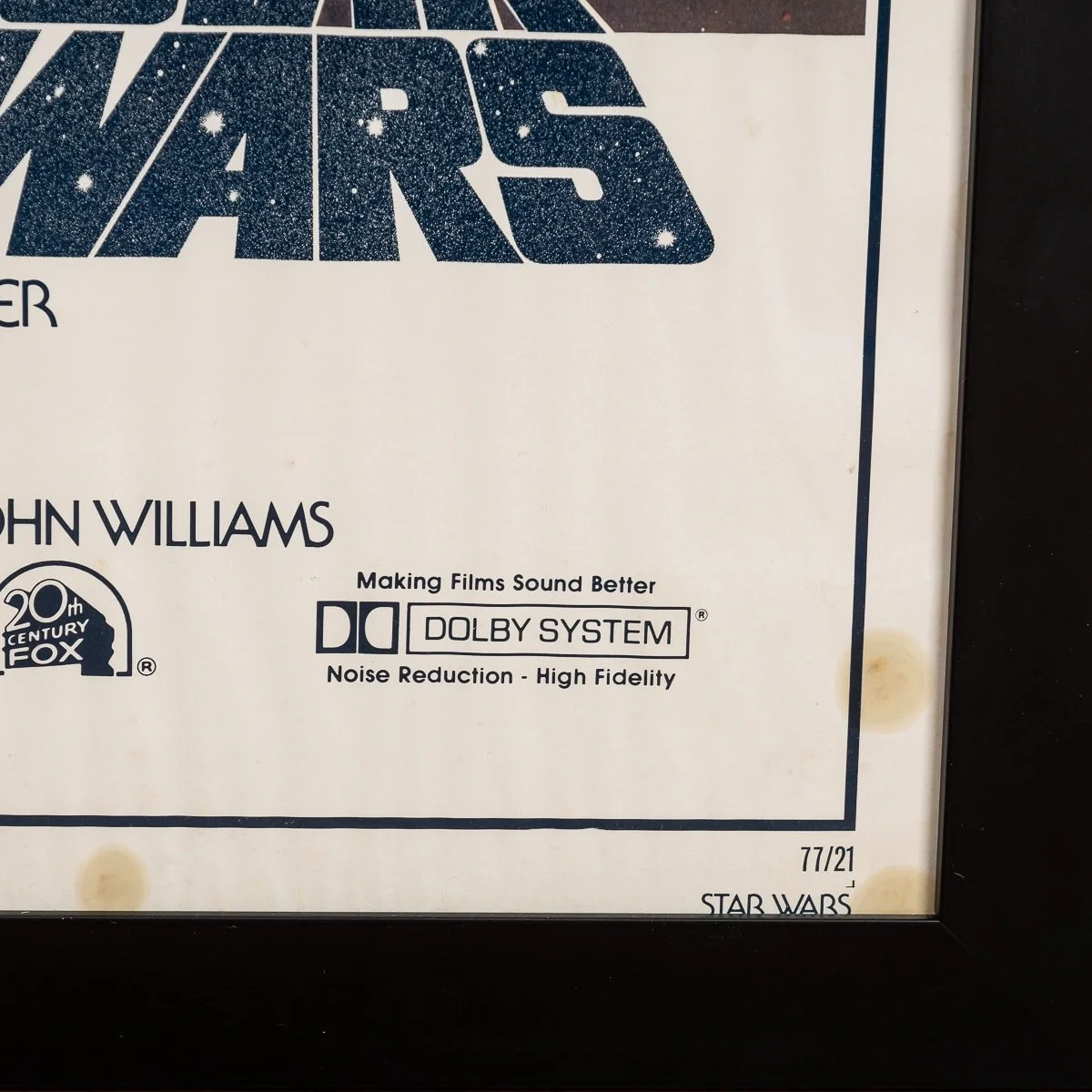 PUSHKIN ANTIQUES - ORIGINAL U.S. RELEASE STAR WARS 'A NEW HOPE' STYLE A POSTER 77:21 c.1977 - 15.jpg