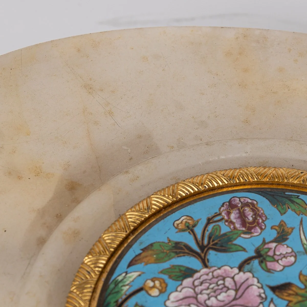 PUSHKIN ANTIQUES - ANTIQUE 19thC FRENCH ORMOLU MOUNTED ONYX MARBLE & ENAMEL CENTERPIECE c.1880 - 15.jpg