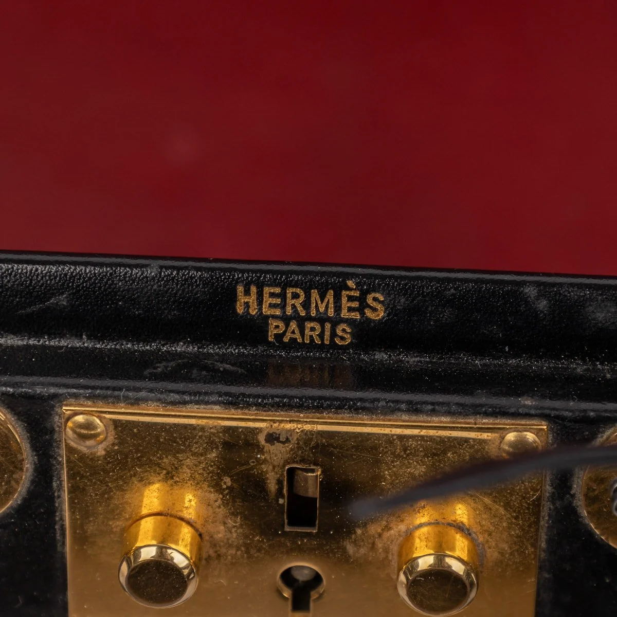 PUSHKIN ANTIQUES - VINTAGE 20thC HERMÈS HARD SIDED BLACK LEATHER BRIEFCASE c.1990 - 18.jpg